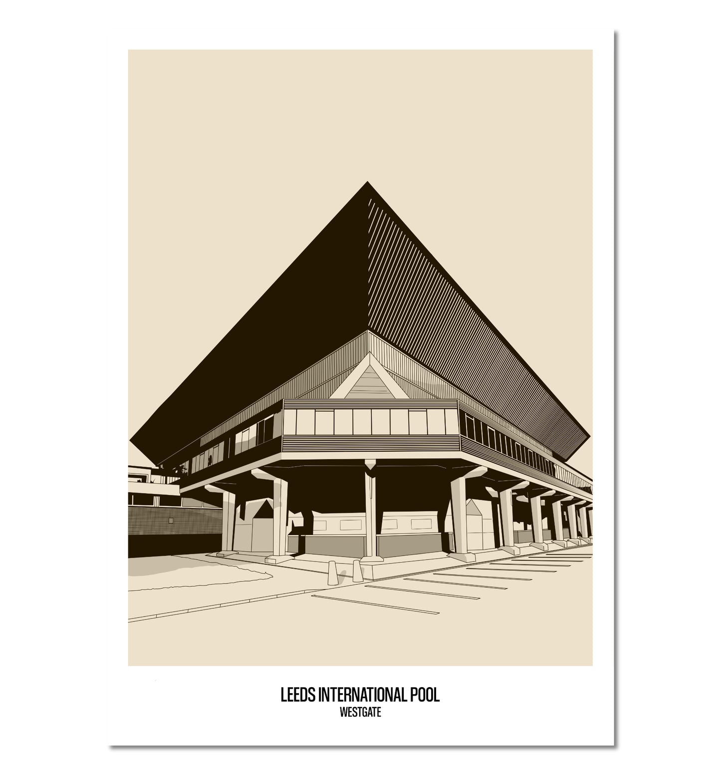 Leeds International swimming pool Art Print