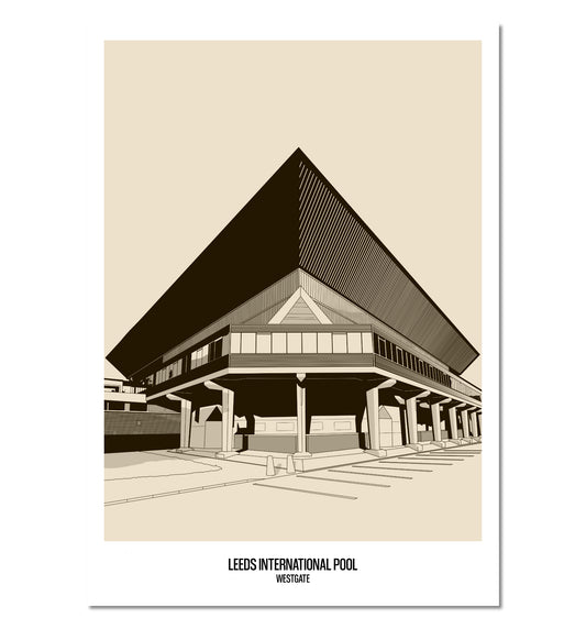 Leeds International swimming pool Art Print