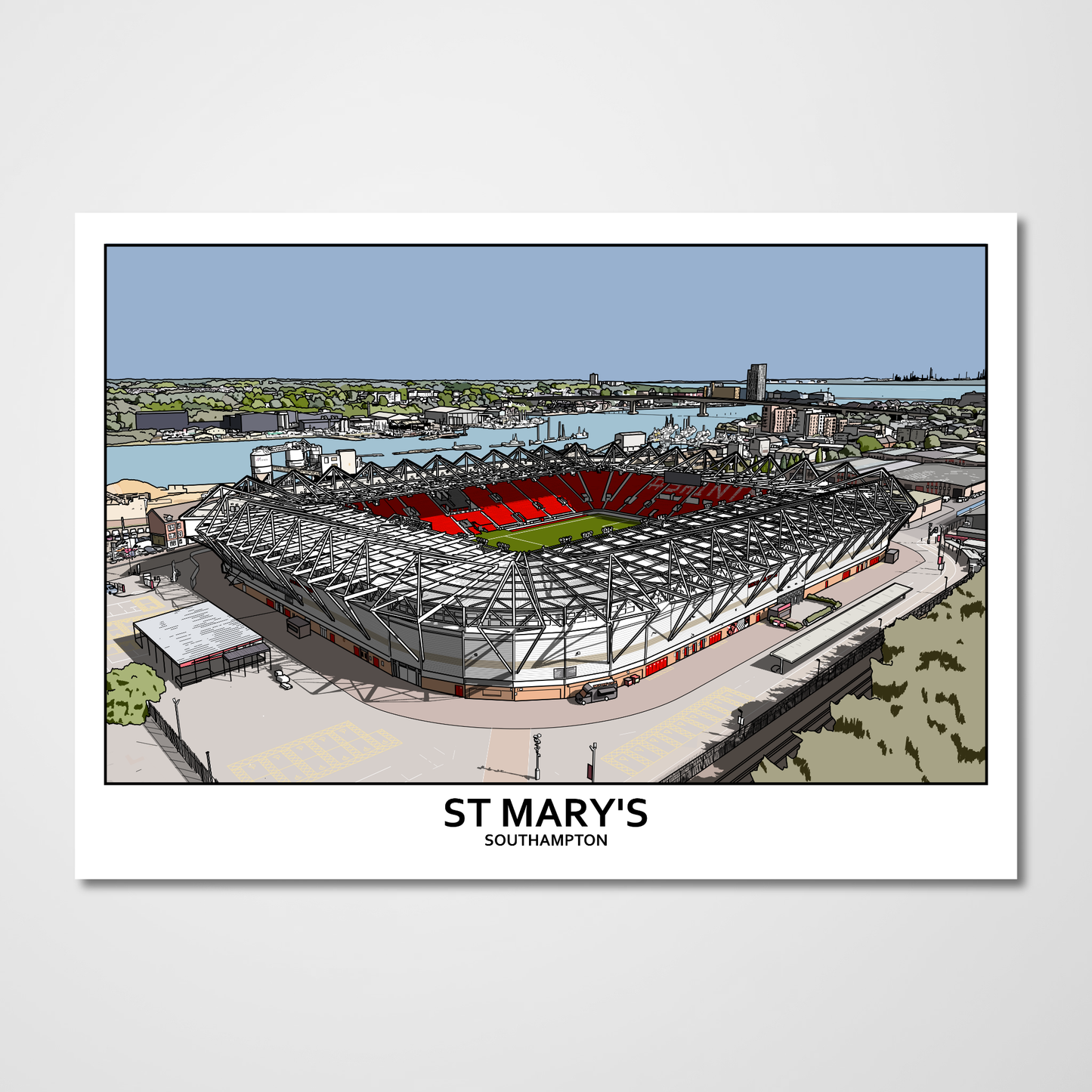 Southampton F.C. posters of St Mary's stadium