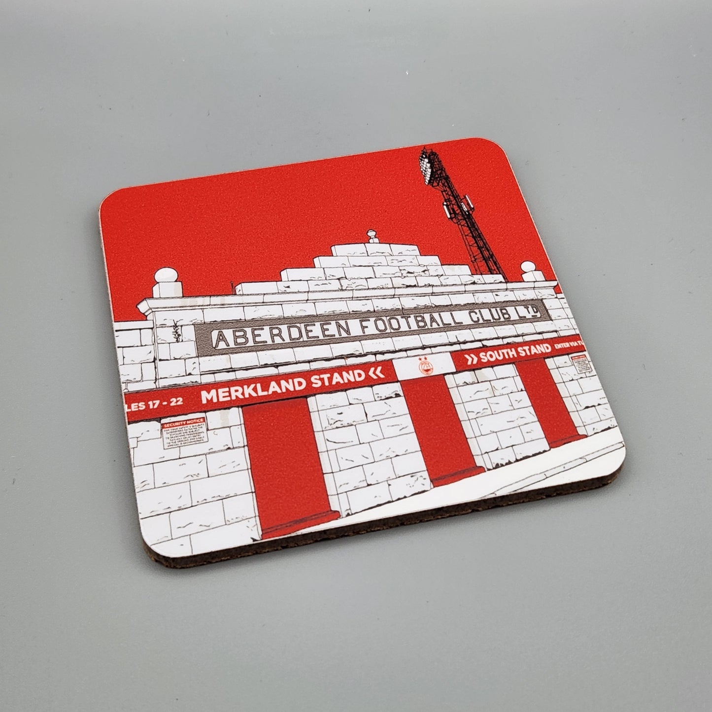 Aberdeen FC coaster of Pittodrie Stadium