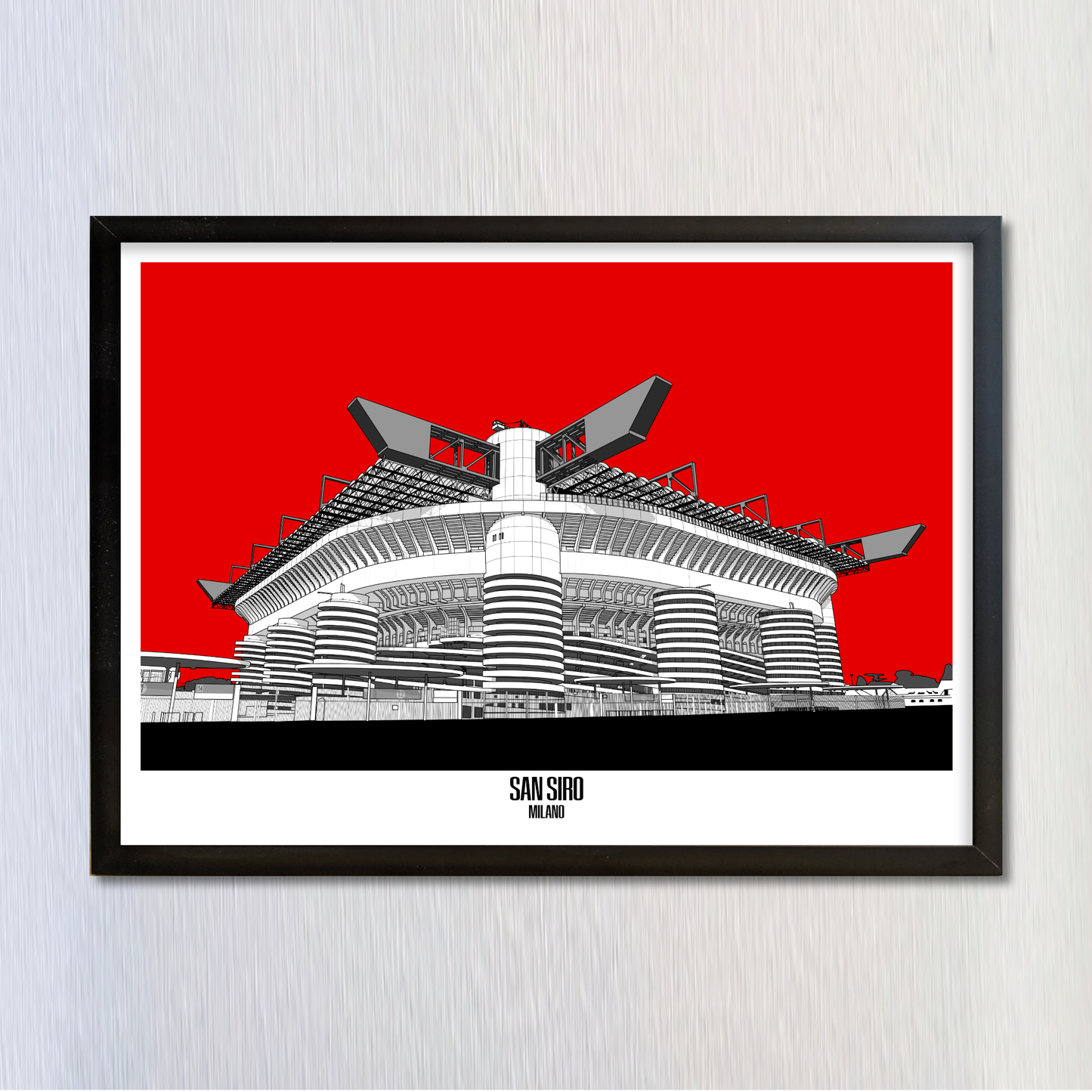AC Milan, San Siro Stadium Art print, poster