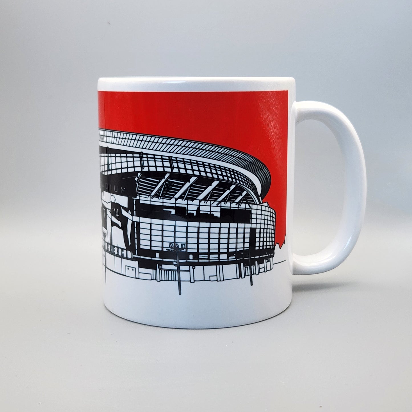 Arsenal FC Emirates Stadium Illustrated Mug