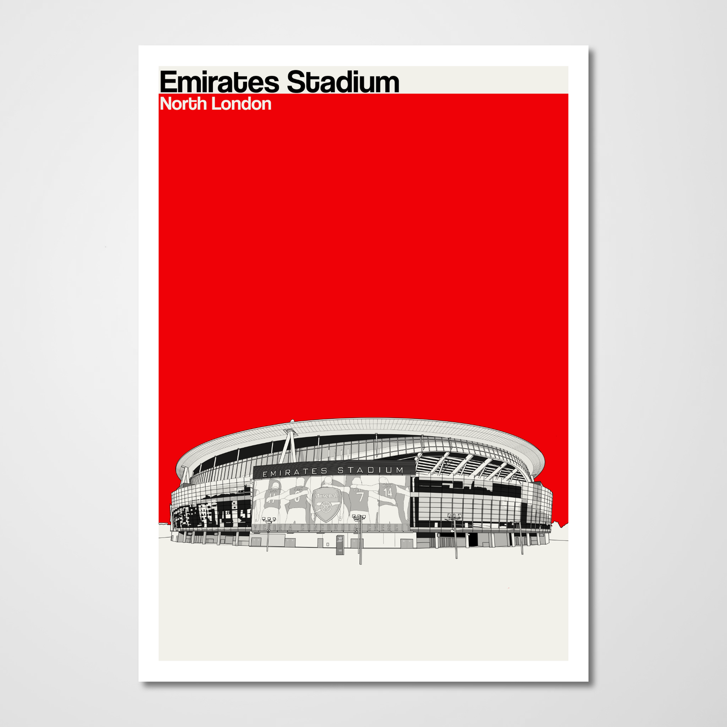 Arsenal FC Art Print of Emirates Stadium