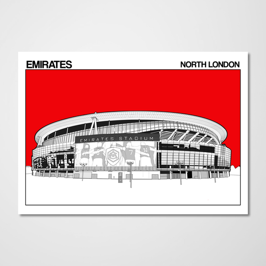 Arsenal FC Art Print of Emirates Stadium