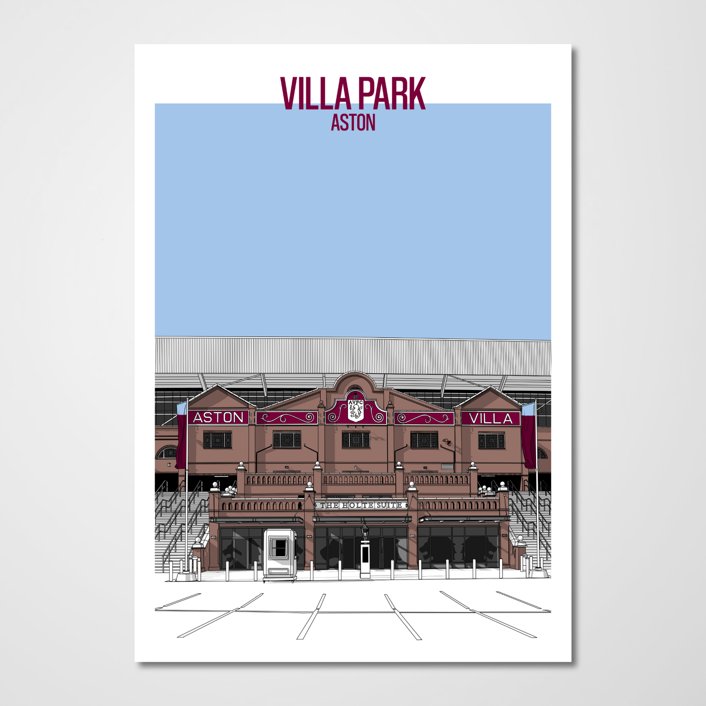 Aston Villa, Villa Park Art Print