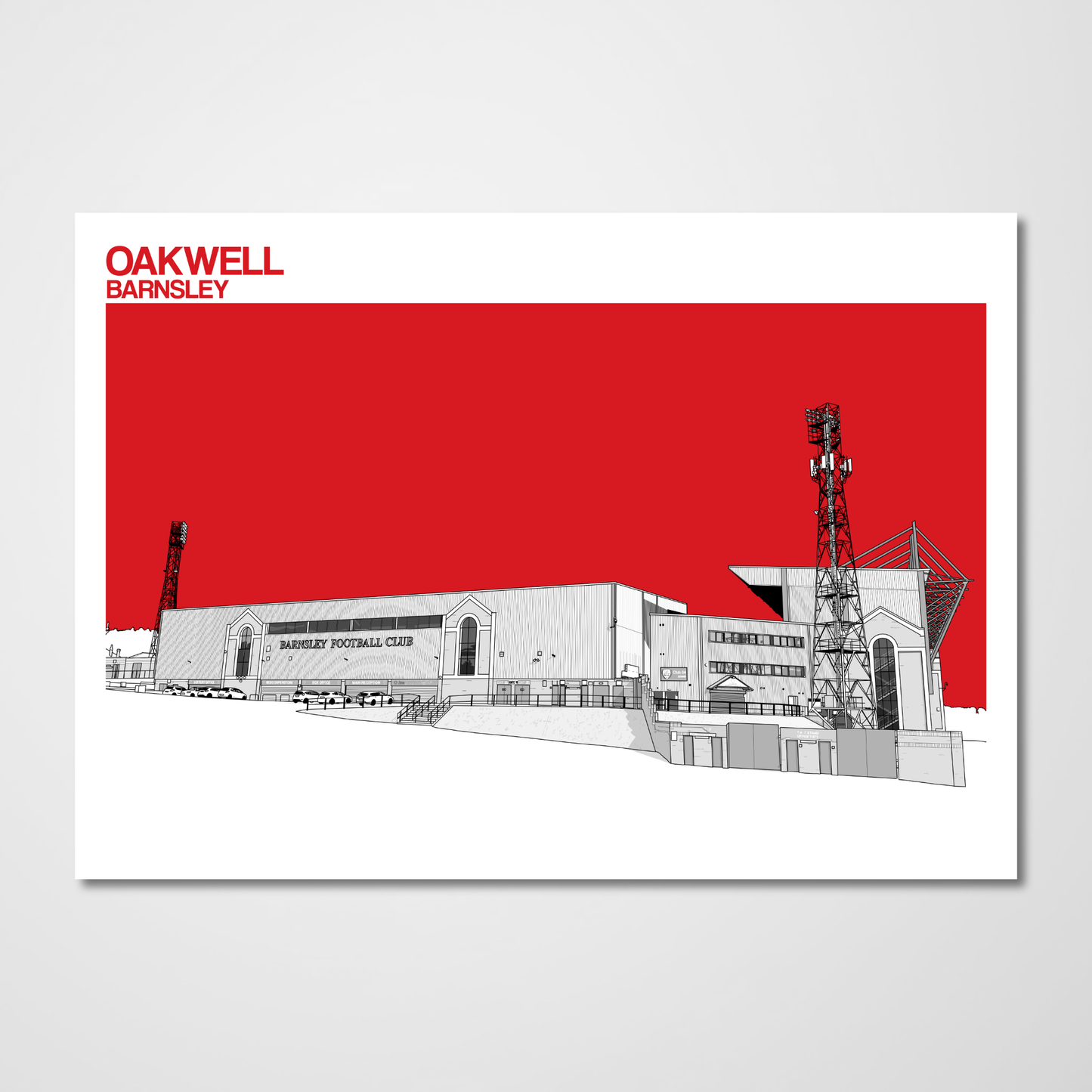 Barnsley FC Oakwell Stadium Art Print