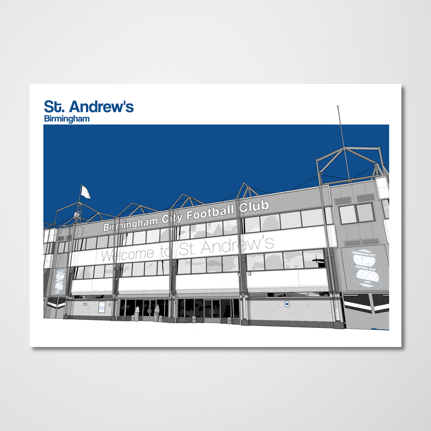 Birmingham City FC, St. Andrew's Stadium Art Print