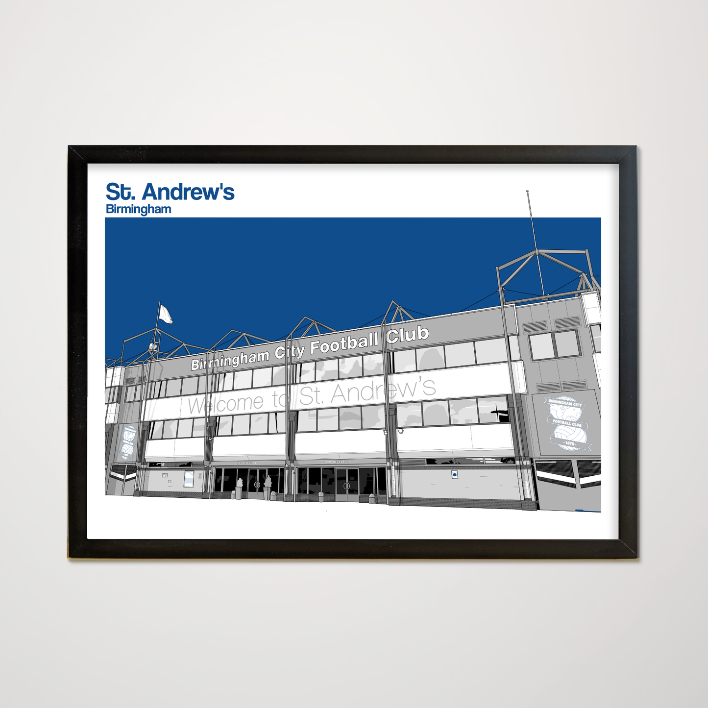 Birmingham City FC, St. Andrew's Stadium Art Print