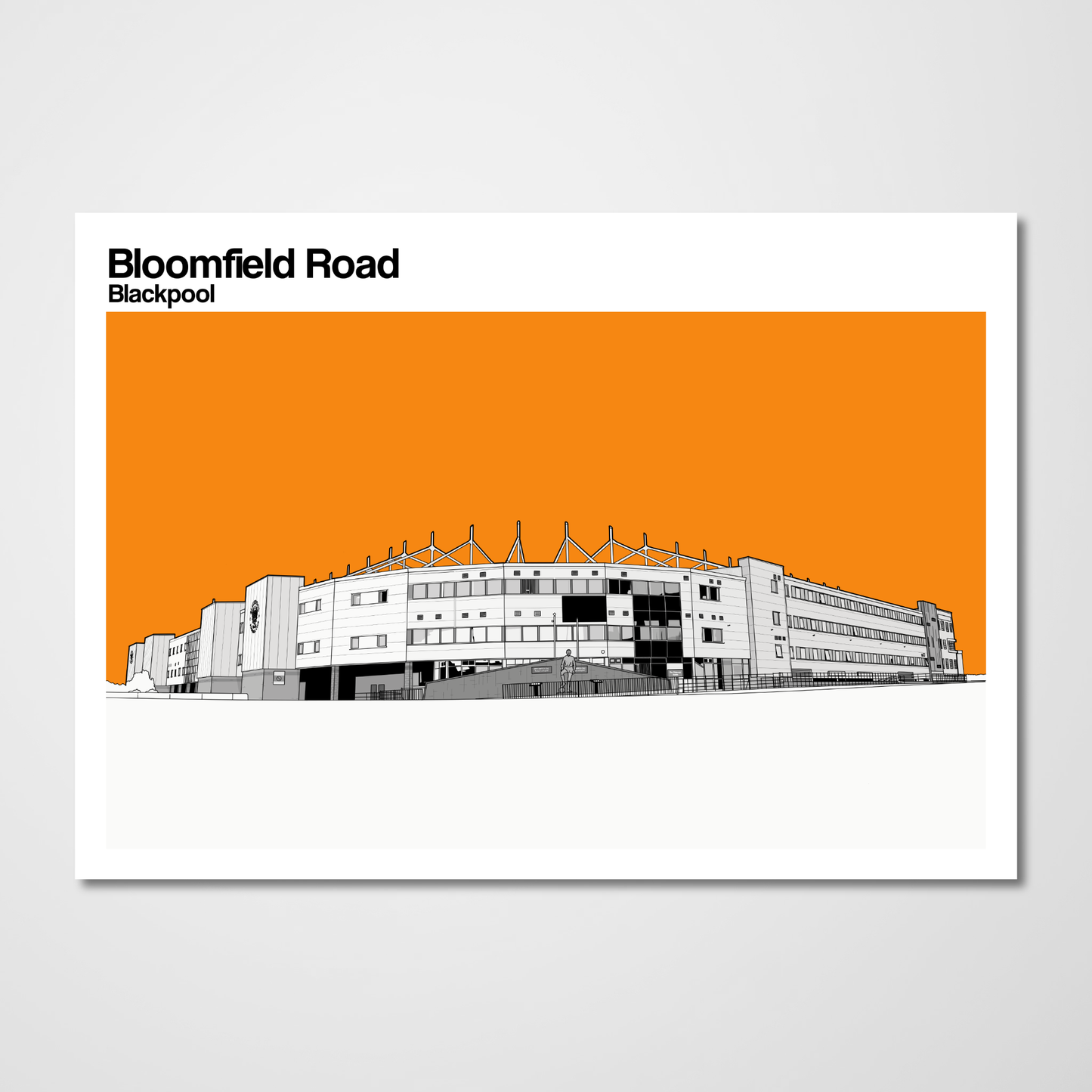 Blackpool FC Art print of Bloomfield Road