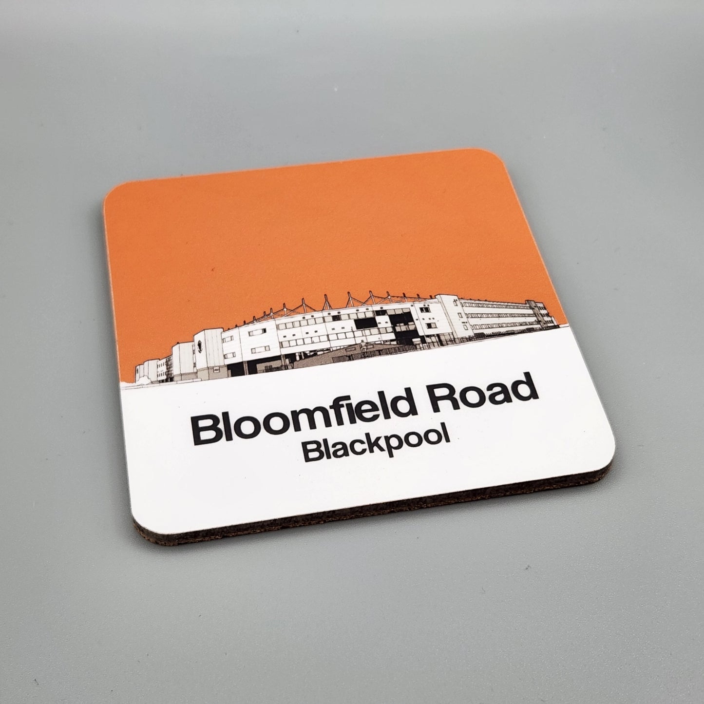 Blackpool FC drinks coaster of Bloomfield Road