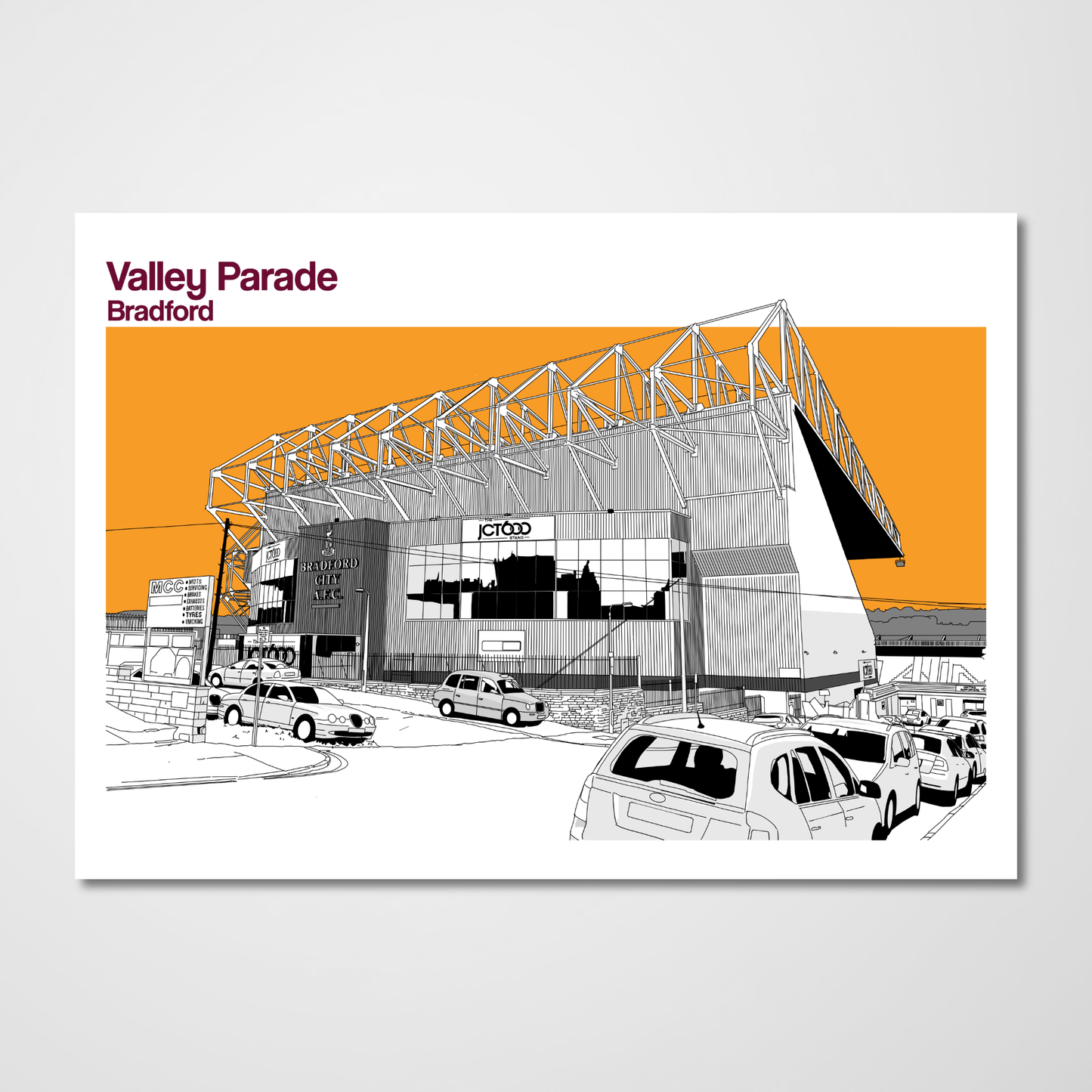 Bradford City Valley Parade Art Print