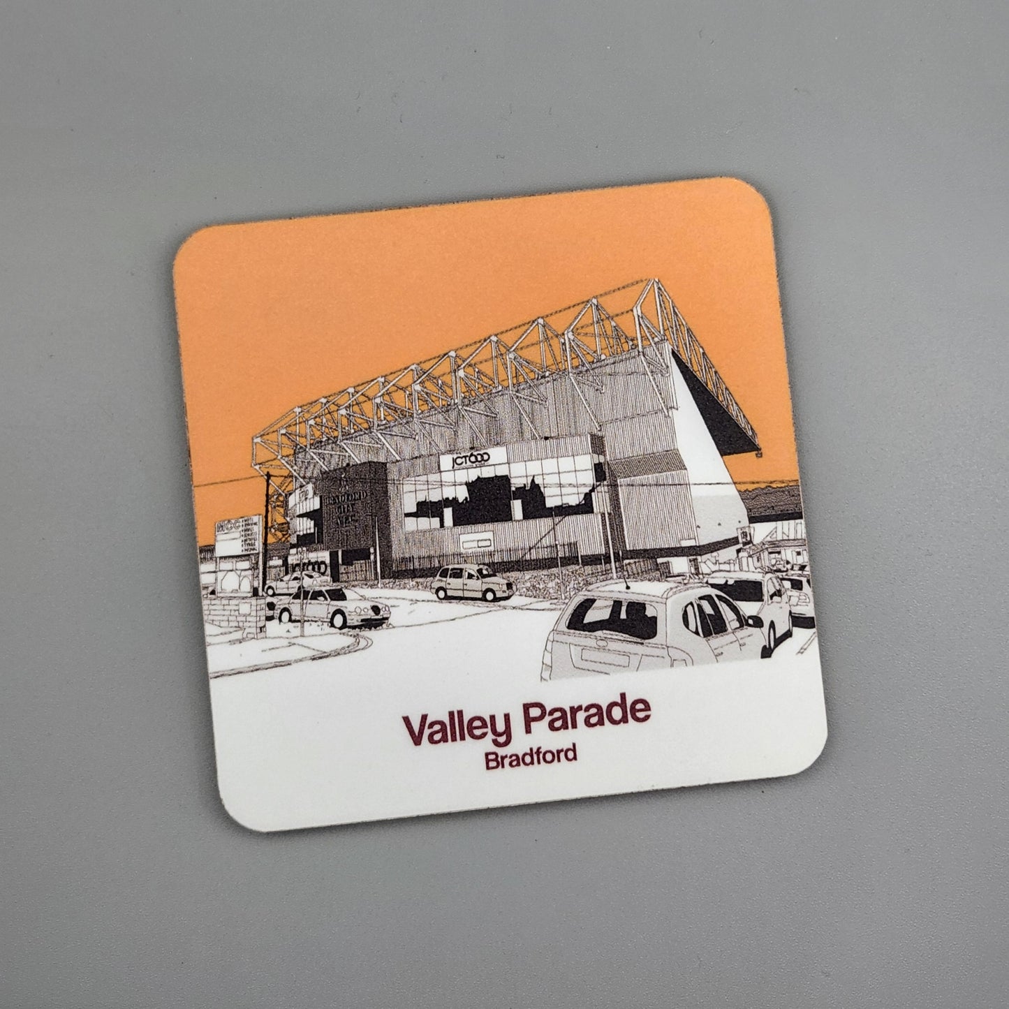 Bradford City Drinks Coaster of Valley Parade