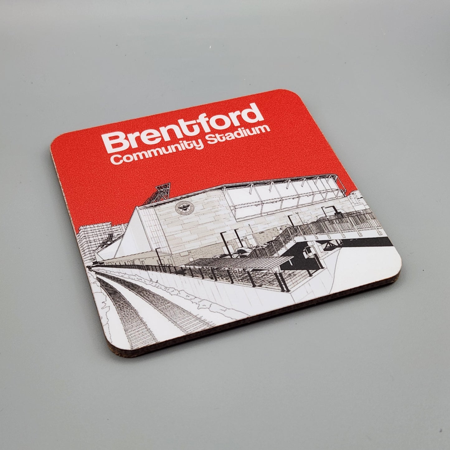 Brentford FC drinks coaster of Brentford Community Stadium