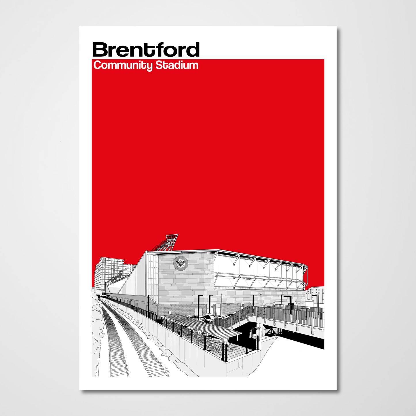 Brentford FC Art Print of Brentford Community Stadium