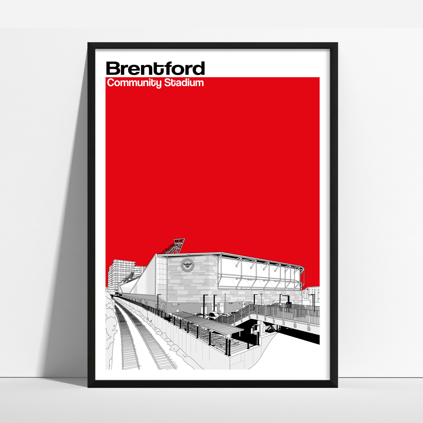 Brentford FC Art Print of Brentford Community Stadium