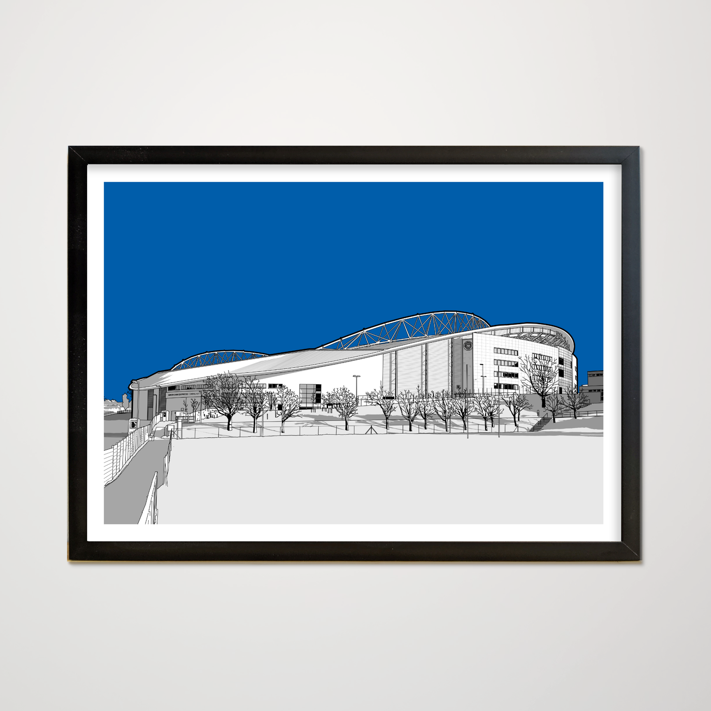 Brighton & Hove Albion F.C. Art Print of Amex Stadium