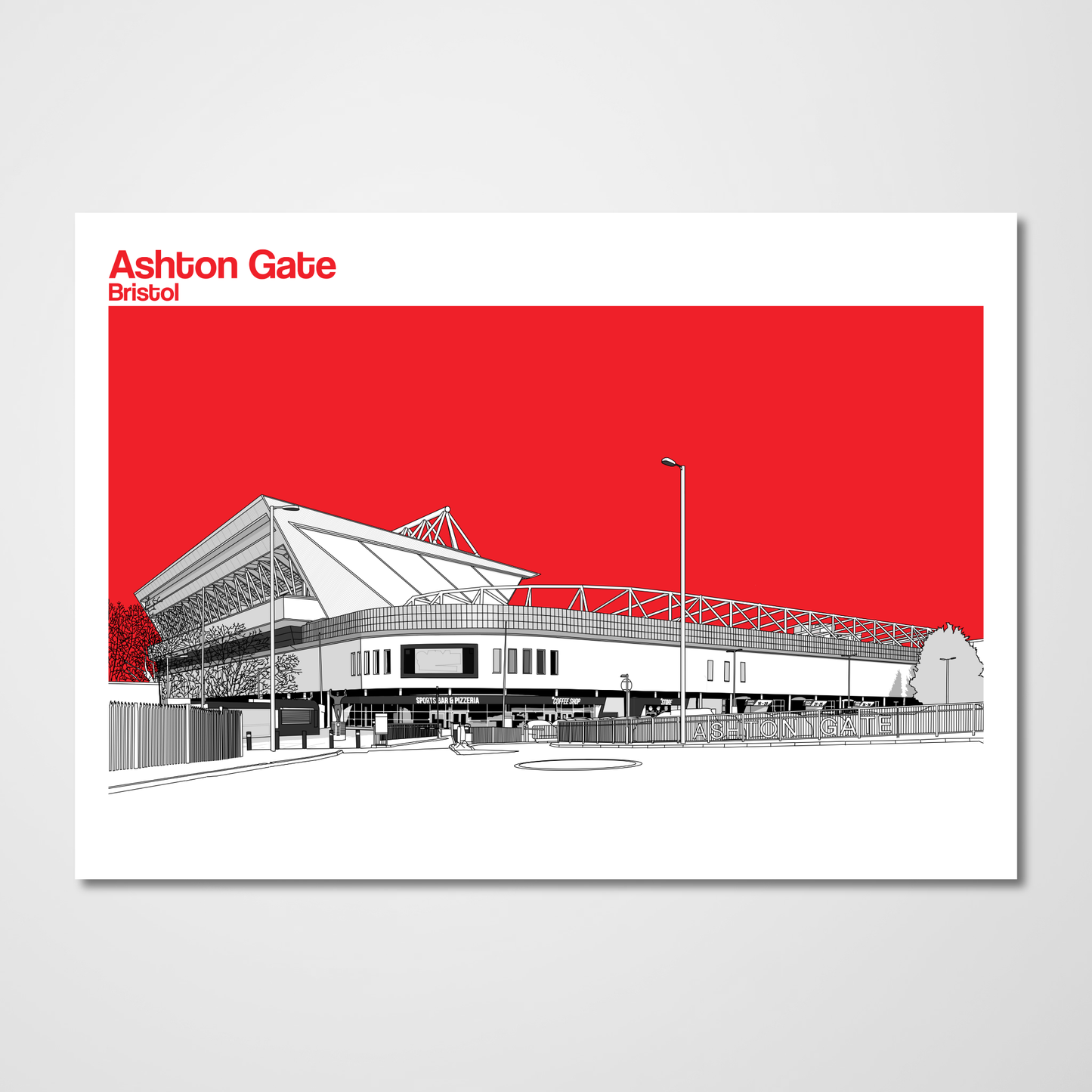 Bristol City Ashton Gate Art Print