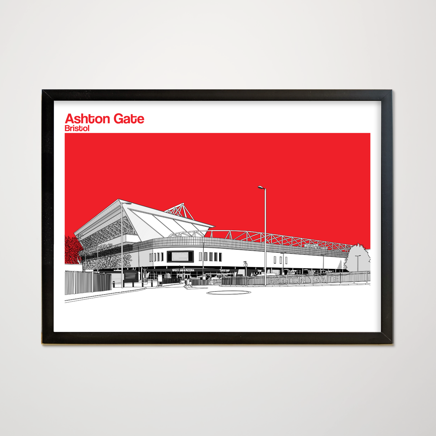 Bristol City Ashton Gate Art Print