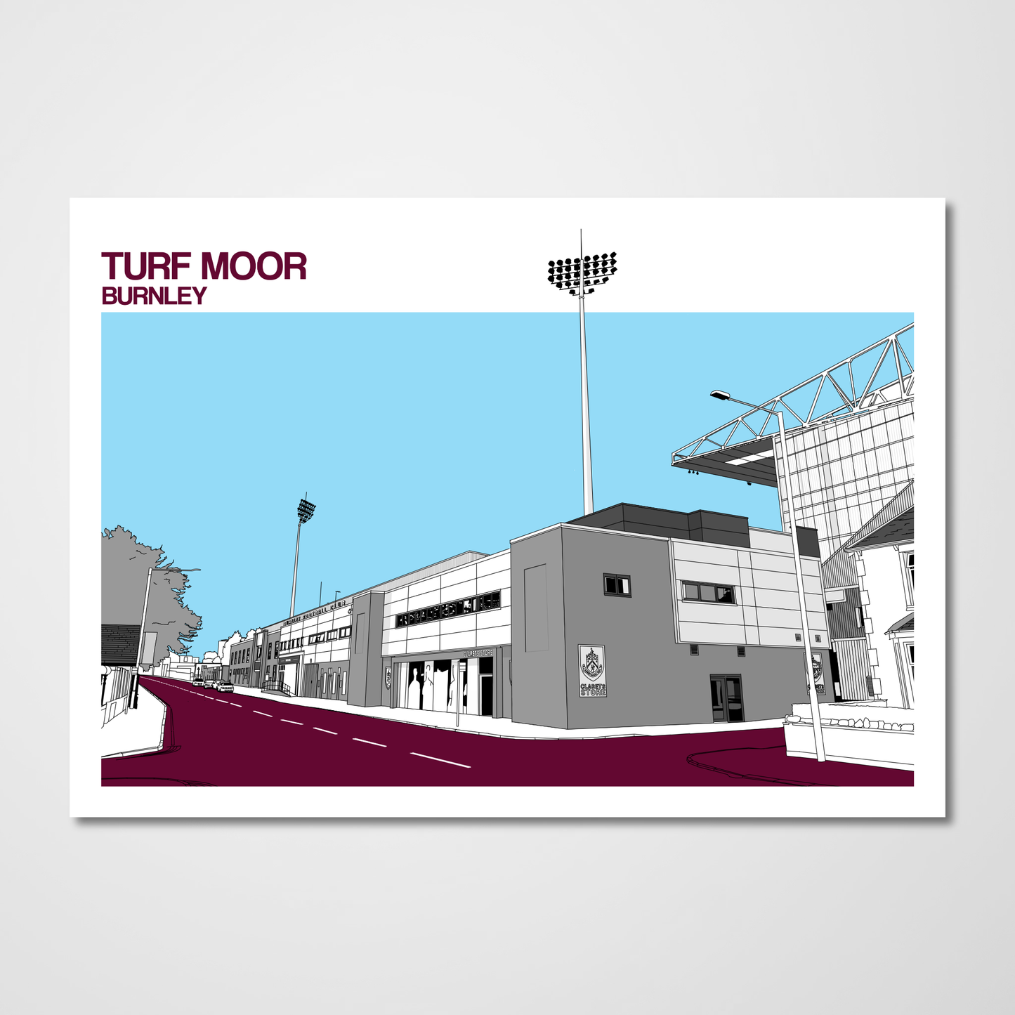 Burnley FC Art Print of Turf Moor
