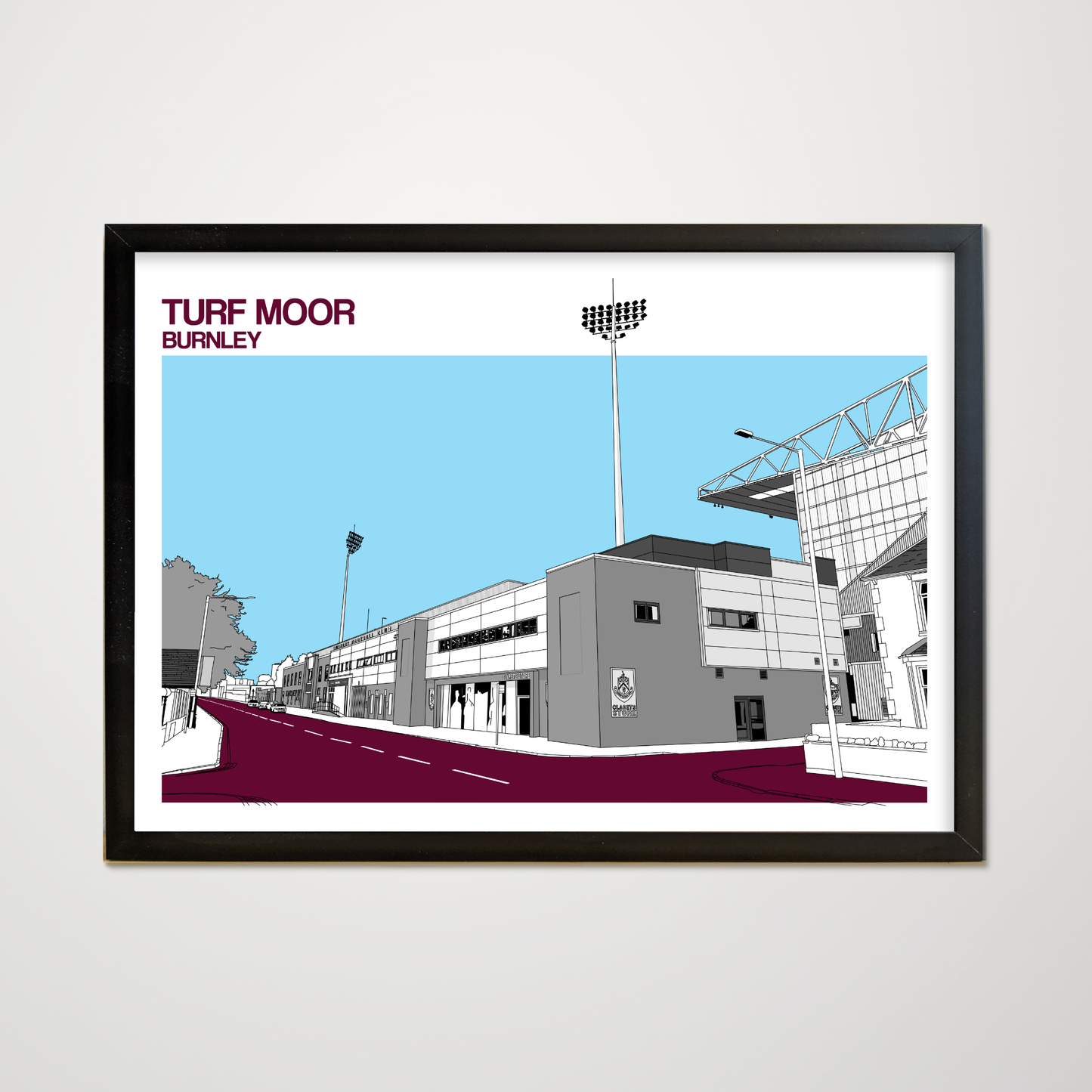 Burnley FC Art Print of Turf Moor