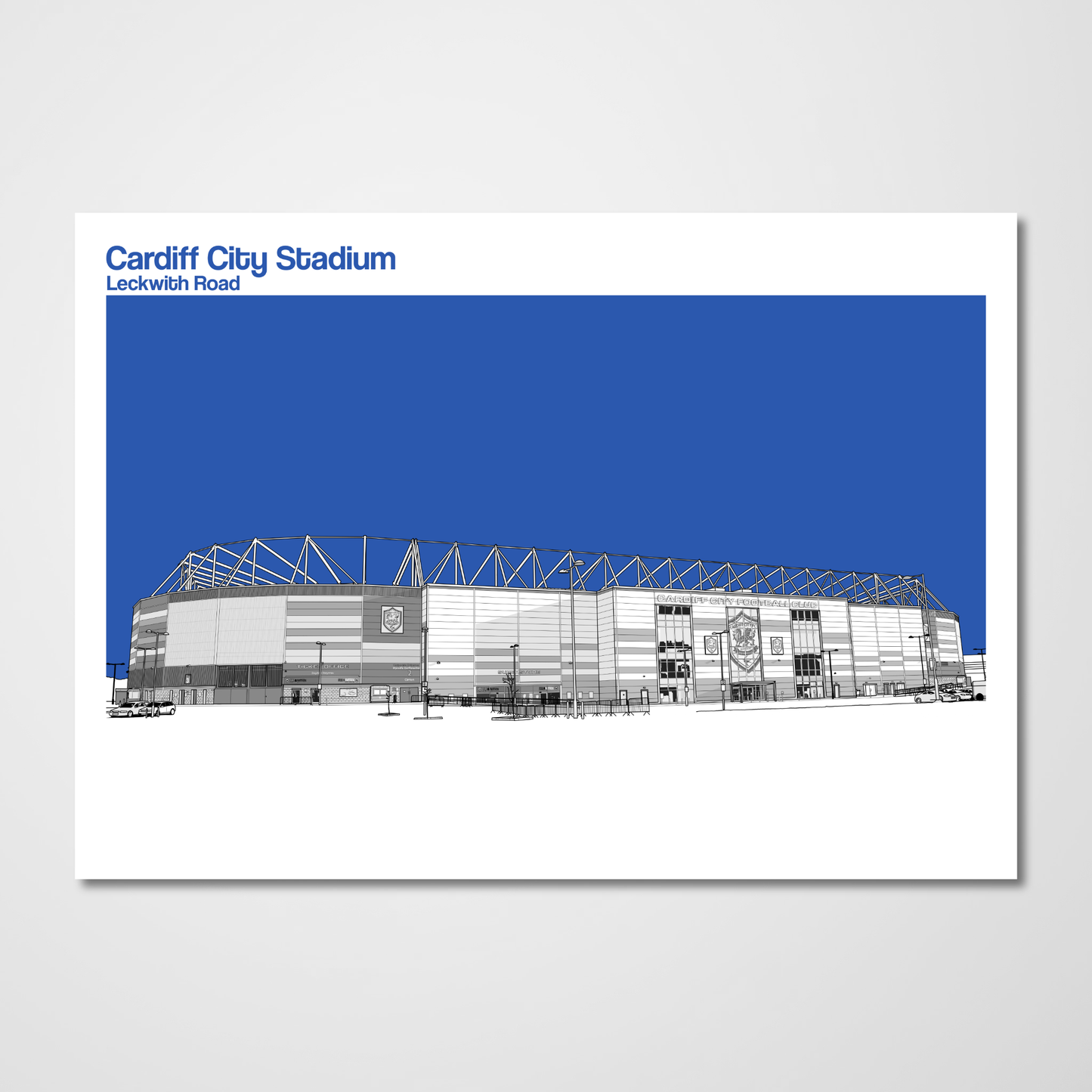 Cardiff City FC Stadium Art Print