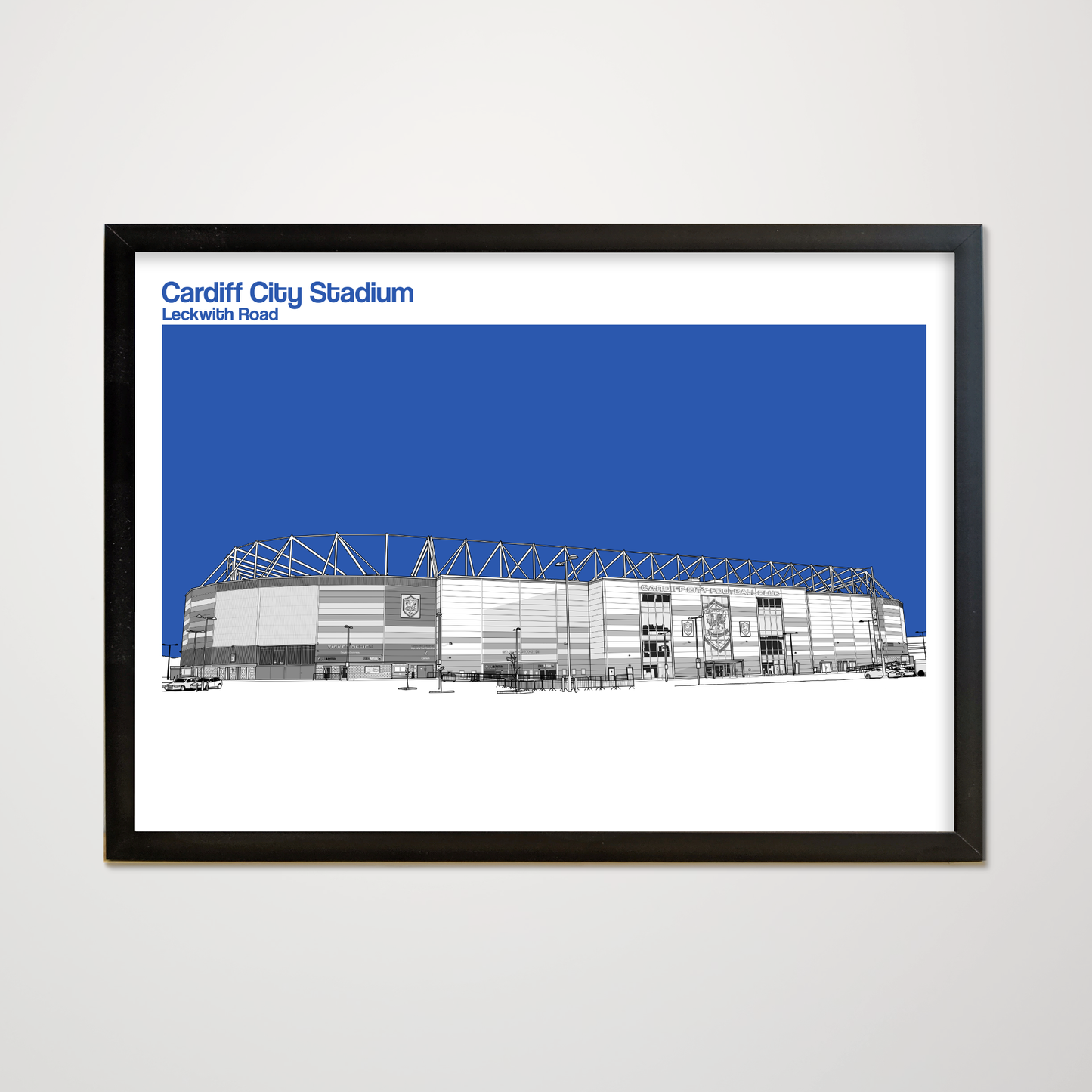 Cardiff City FC Stadium Art Print