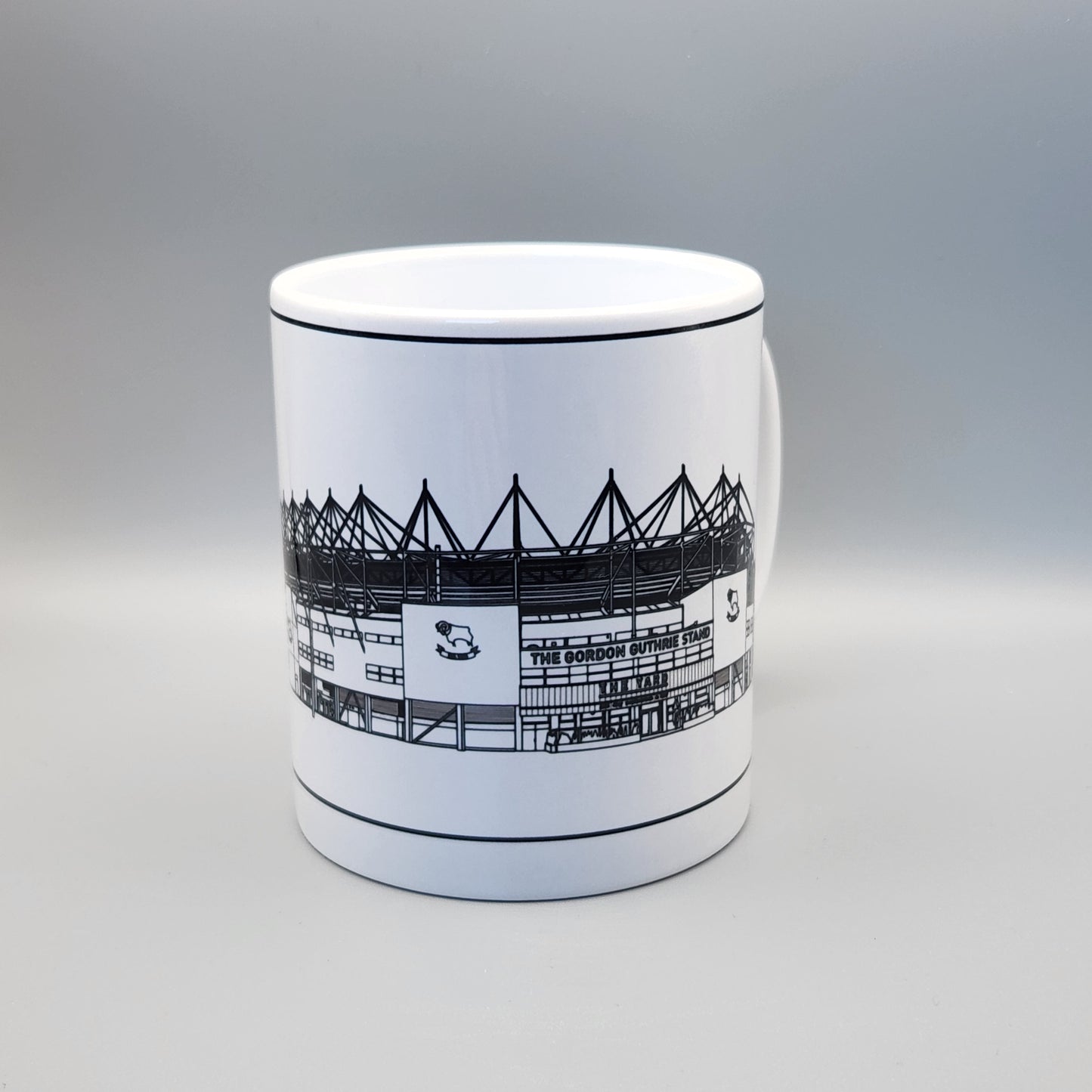 Derby County Pride Park Illustrated Mug