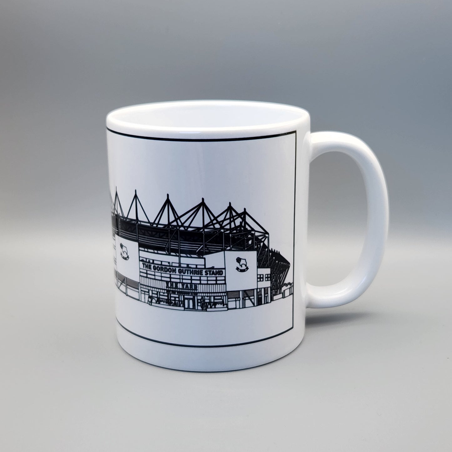 Derby County Pride Park Illustrated Mug