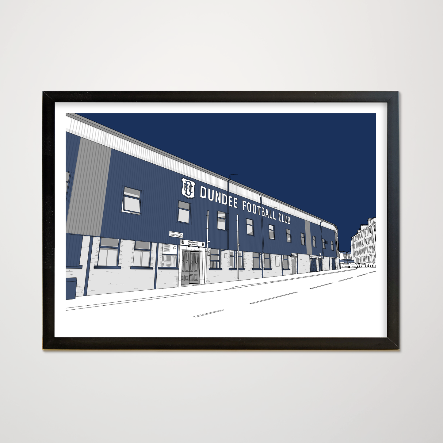 Dundee FC poster of Dens Park