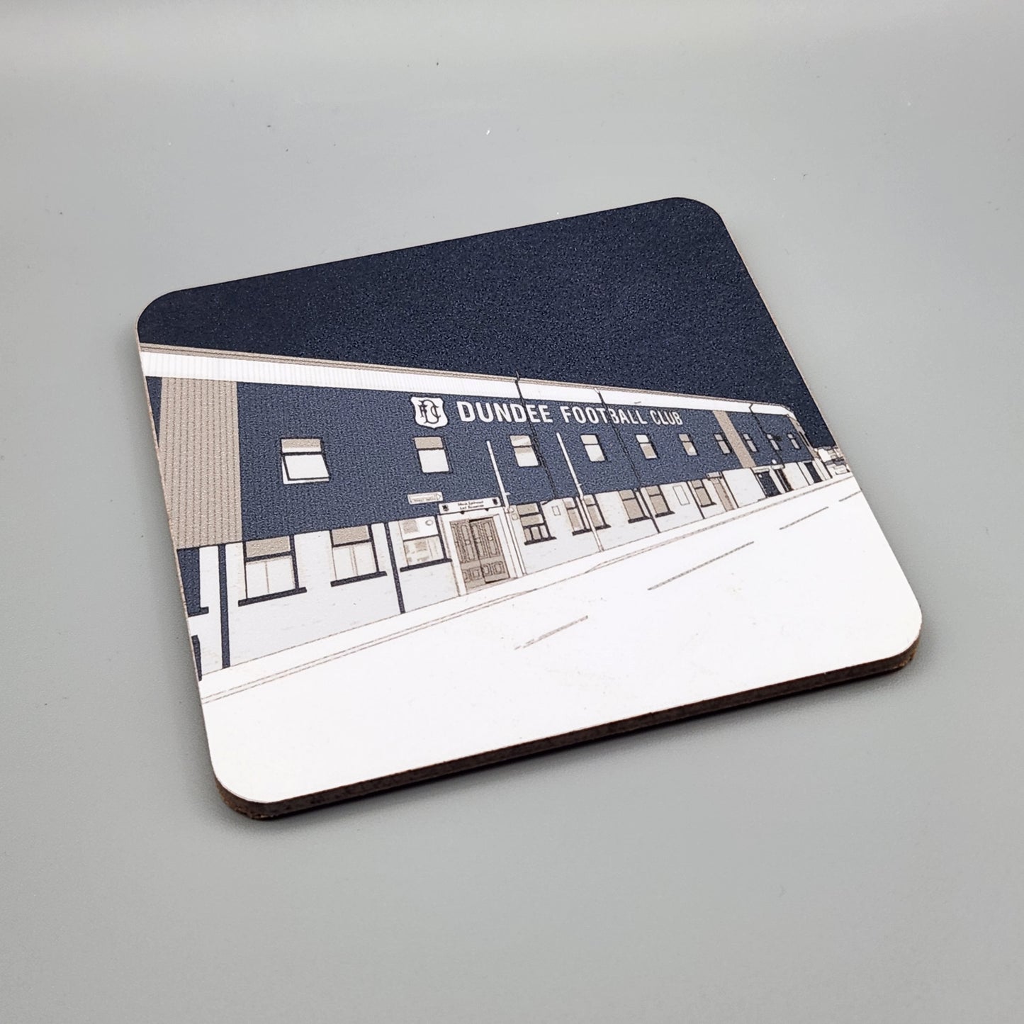Dundee FC coaster of Dens Park Kilmac Stadium