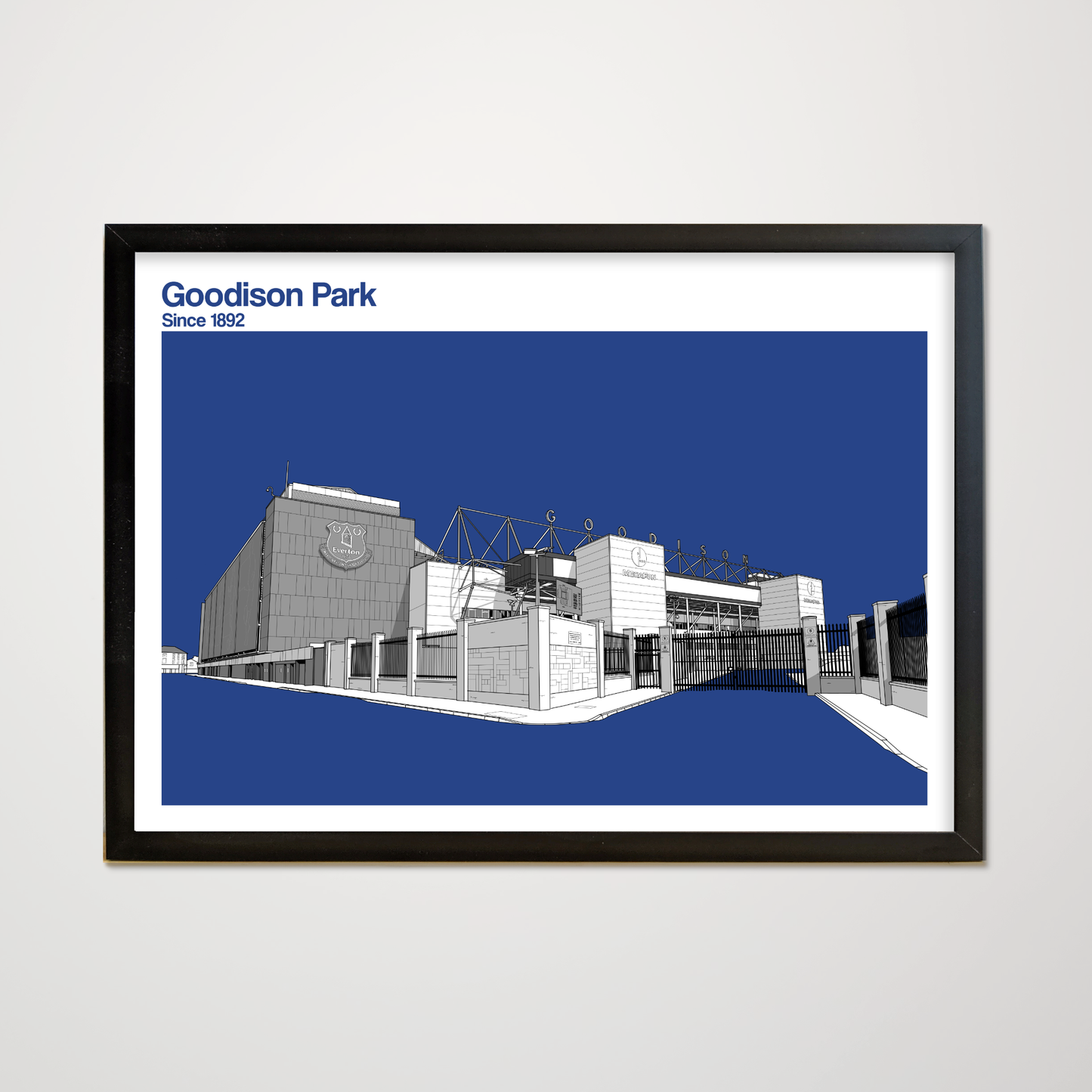Everton F.C. Goodison Park Art poster, print