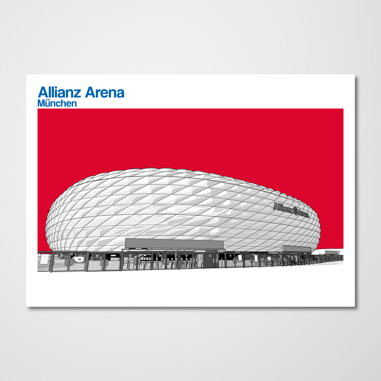 FC Bayern München Art Print of Allianz Arena,