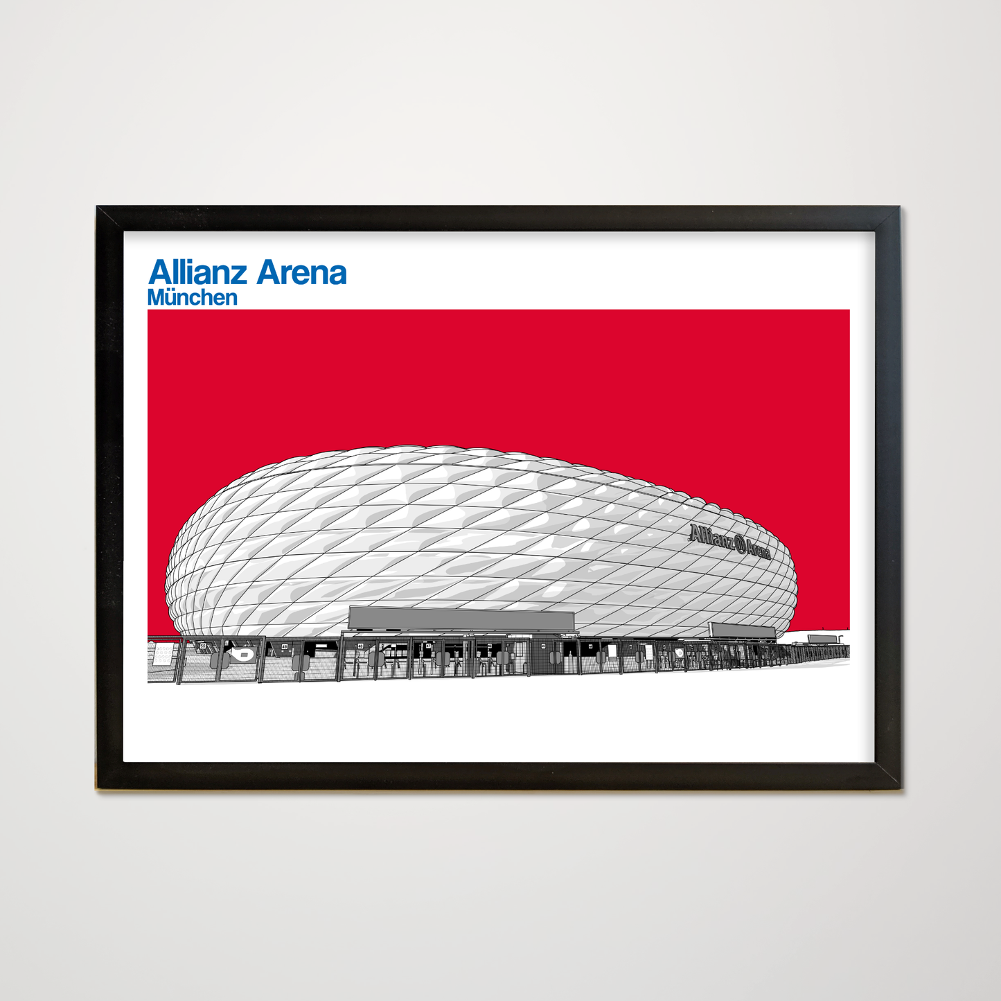 FC Bayern München Art Print of Allianz Arena,