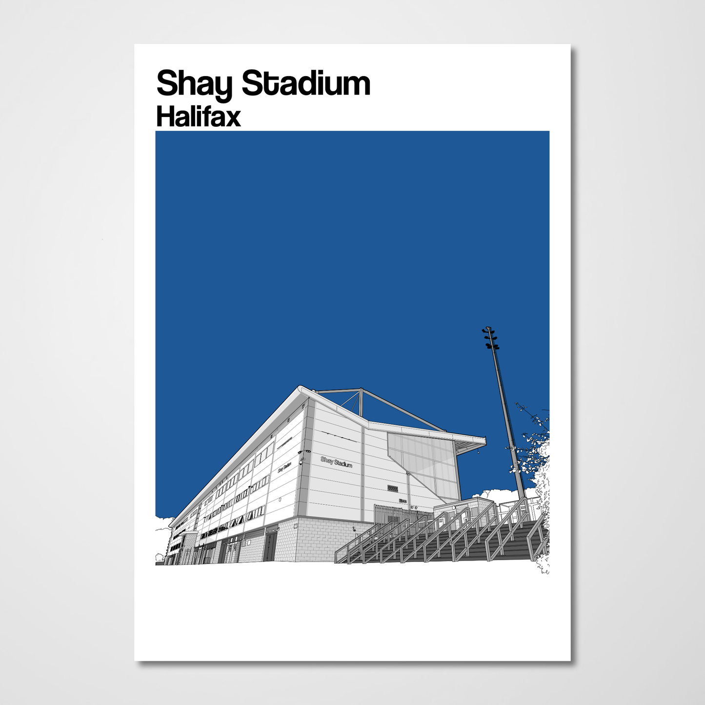 FC Halifax Town art print of Shay Stadium