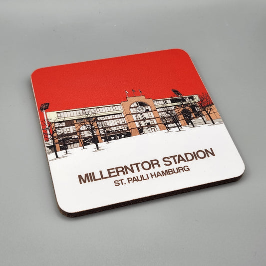 FC St Pauli drinks coaster of The Millerntor Stadion