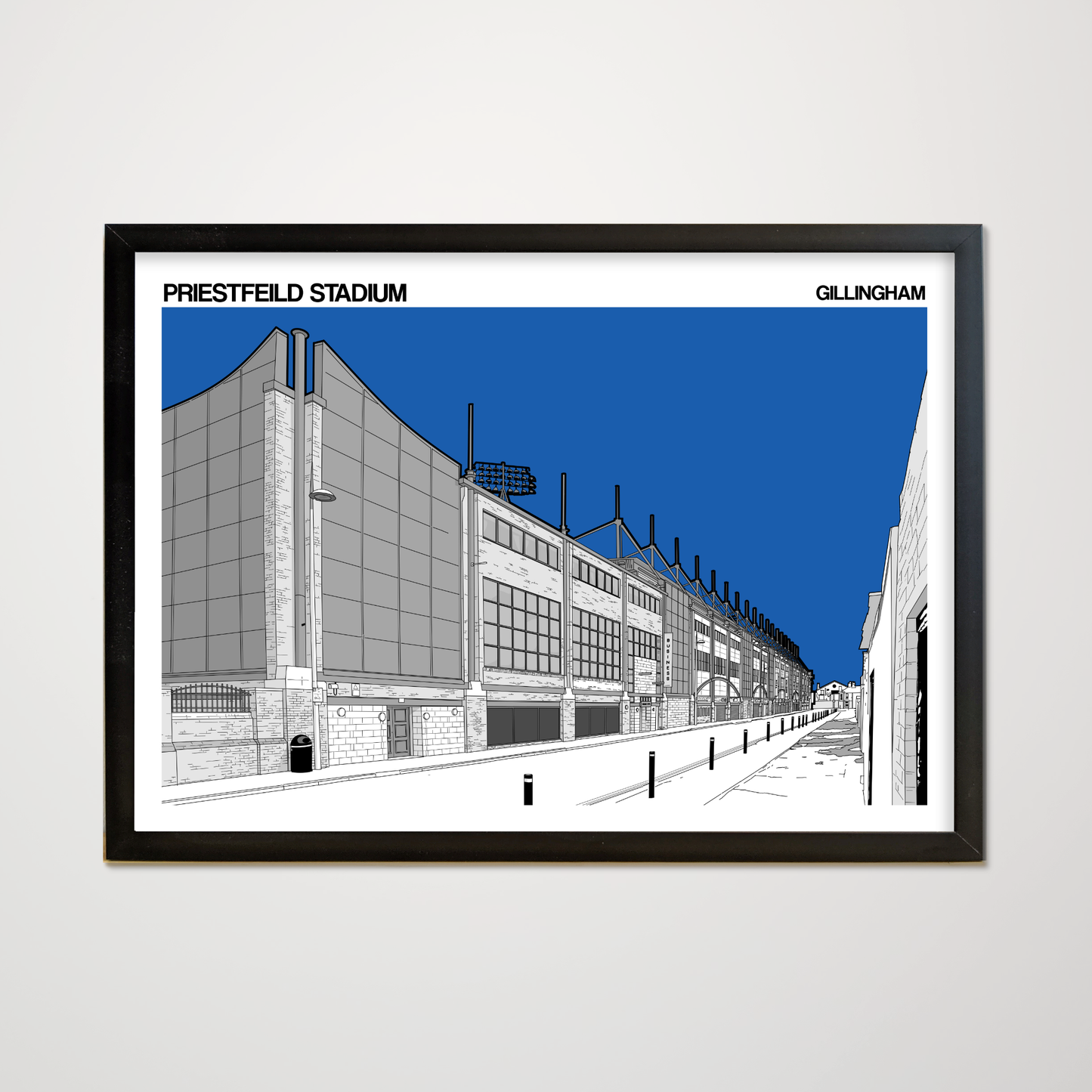 Gillingham FC Art Print of Priestfield Stadium