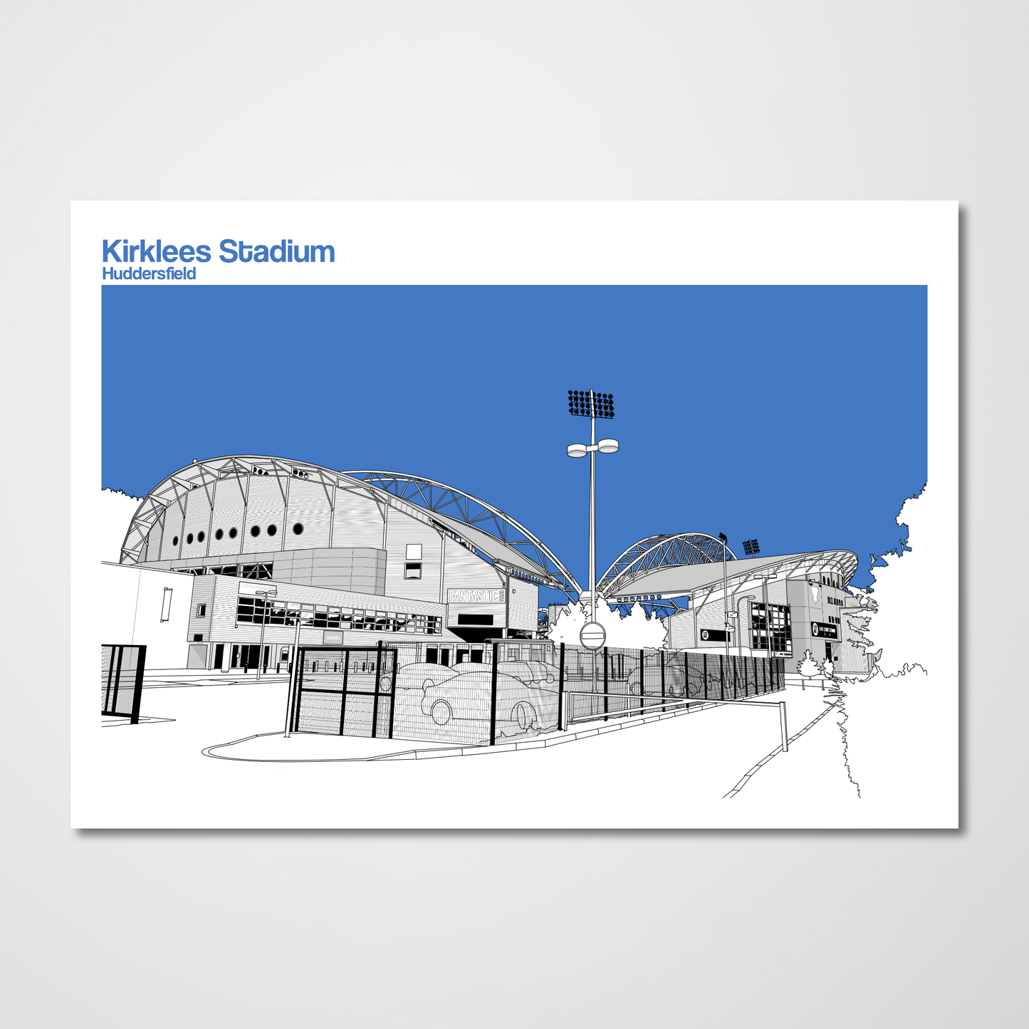 Huddersfield Town Art Print of Kirklees Stadium AKA John Smith's Stadium