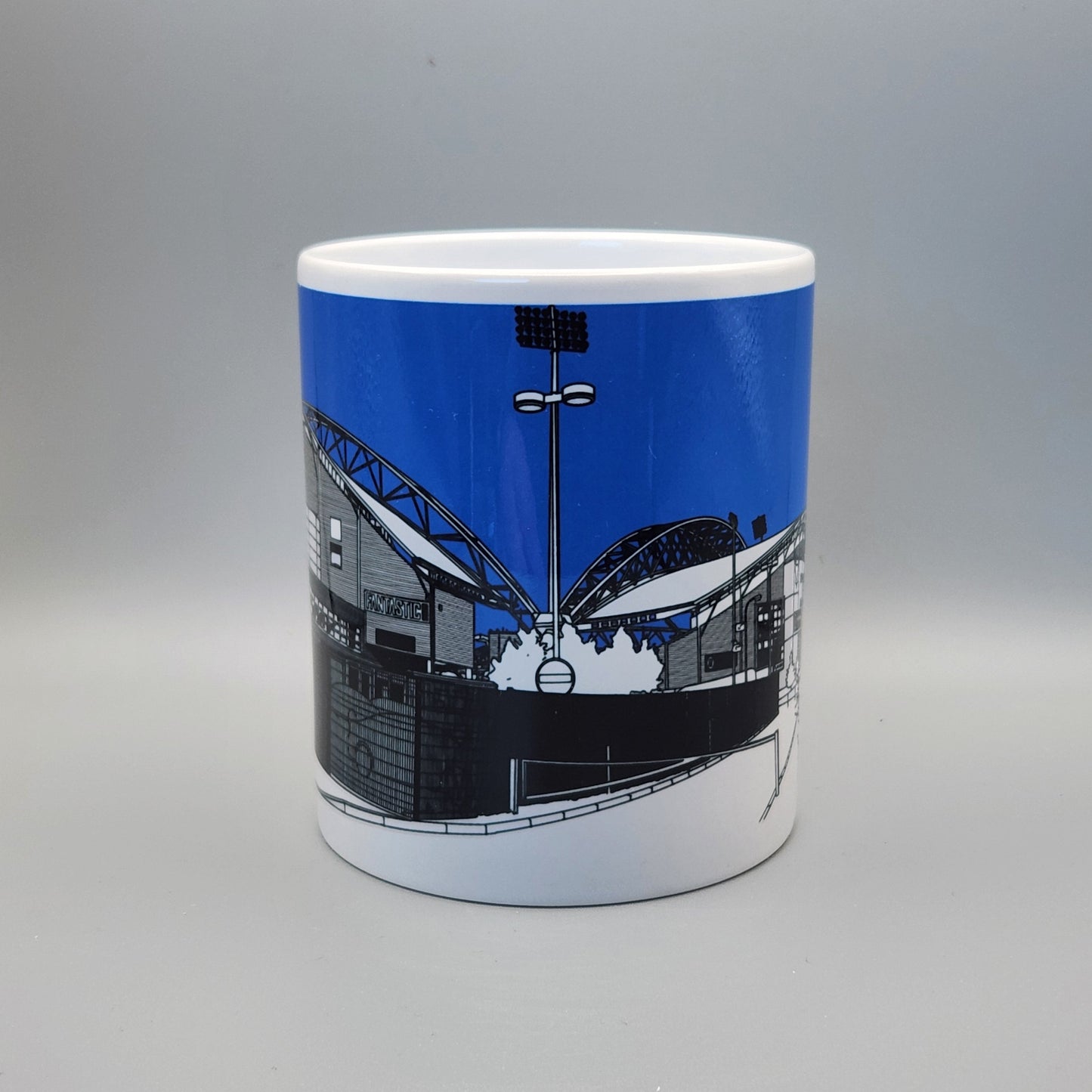 Huddersfield Town, Kirklees Stadium AKA John Smith's Stadium Illustrated Mug