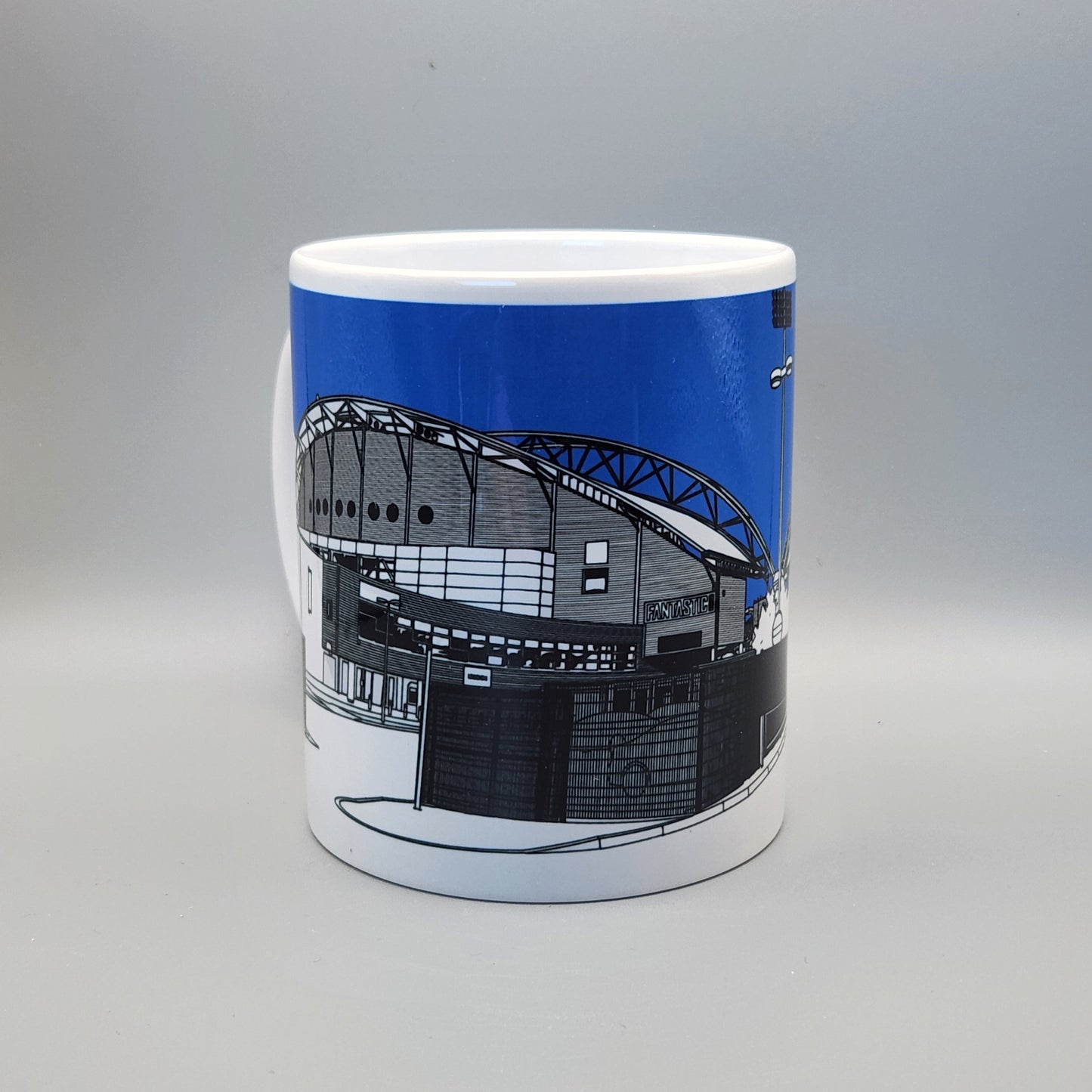 Huddersfield Town, Kirklees Stadium AKA John Smith's Stadium Illustrated Mug