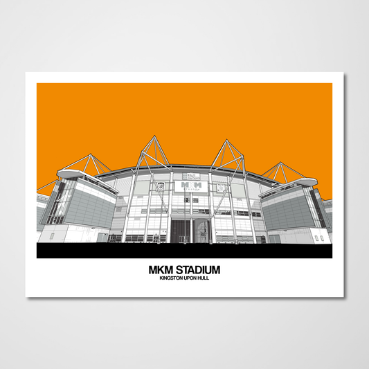 Hull City Art print of The MKM stadium