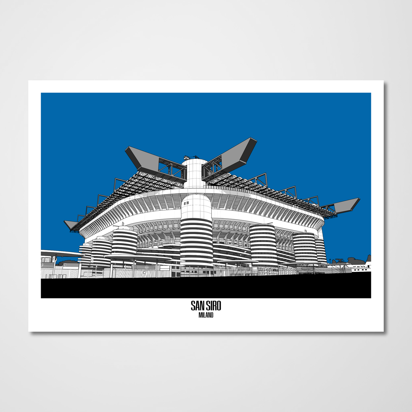 Inter Milan, FC Internazionale Milano San Siro Stadium Art print
