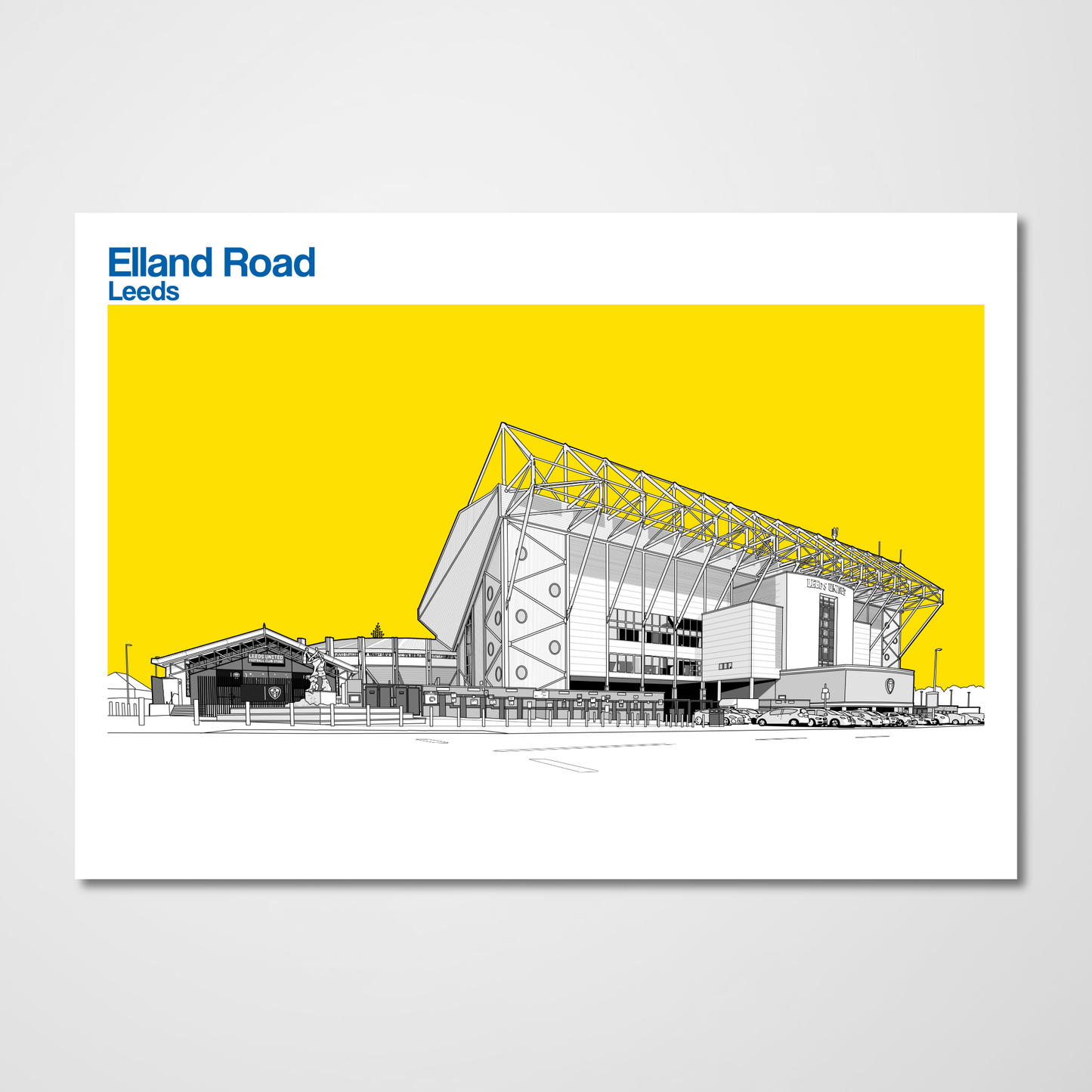 Leeds United, Elland Road Art Print