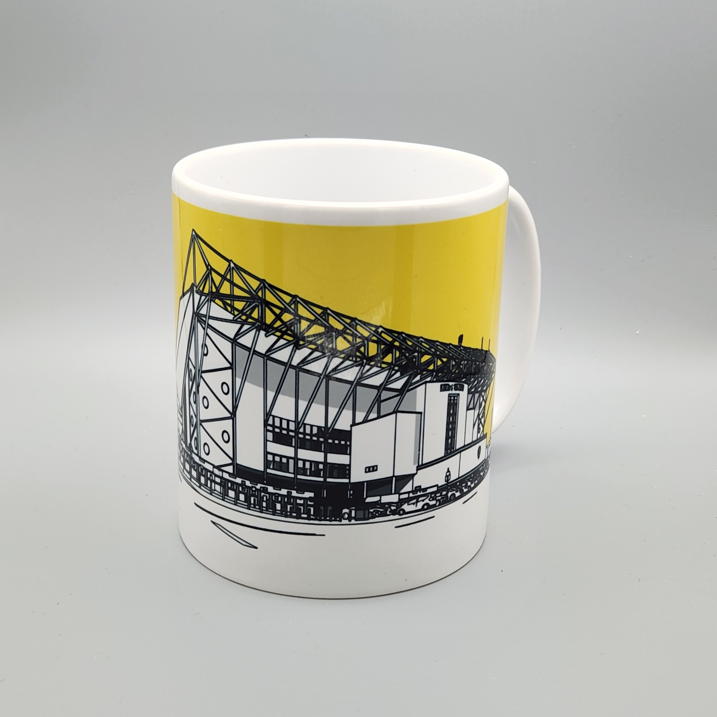 Leeds United Elland Road Illustrated Mug