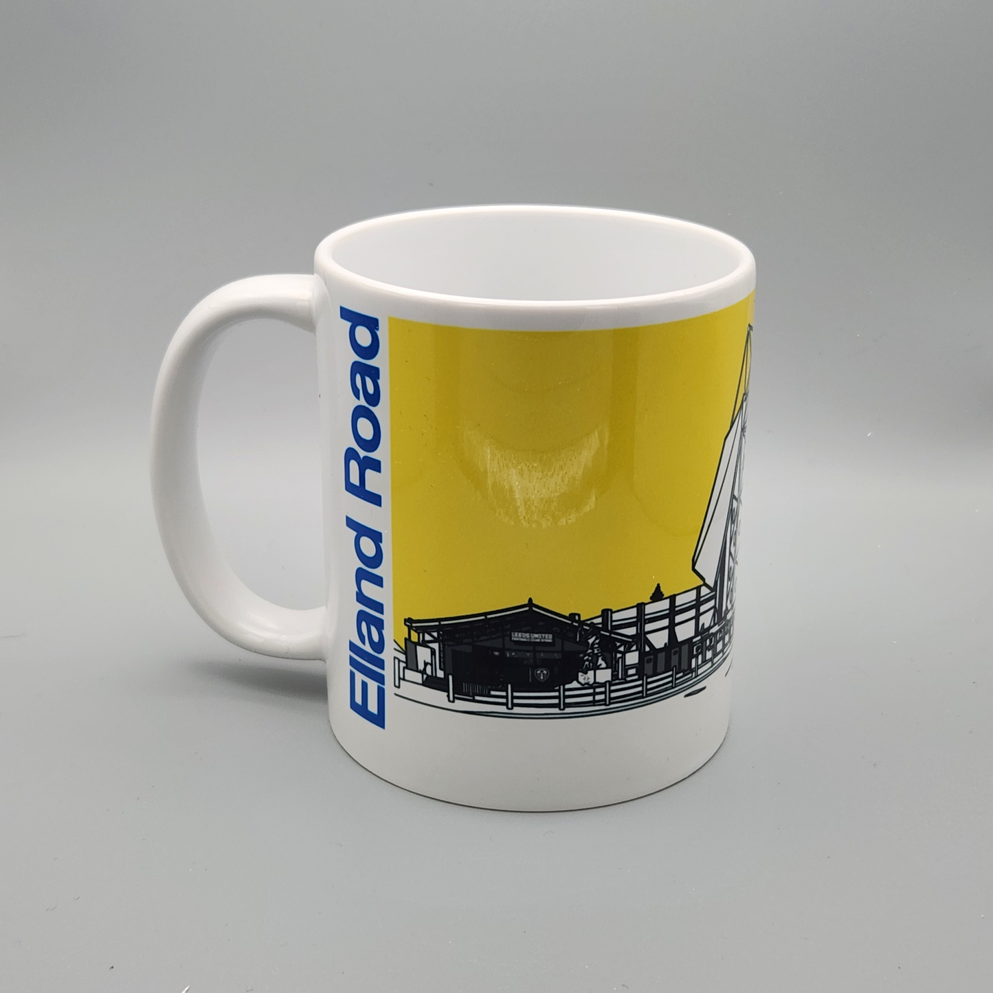 Leeds United Elland Road Illustrated Mug