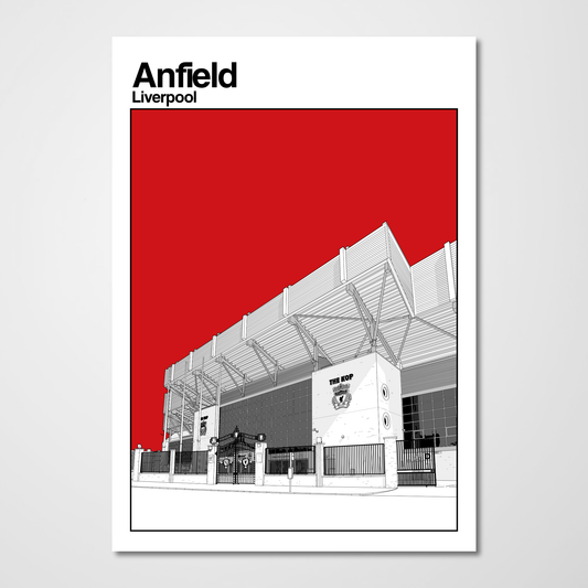 Liverpool FC Art Print of The Kop Anfield
