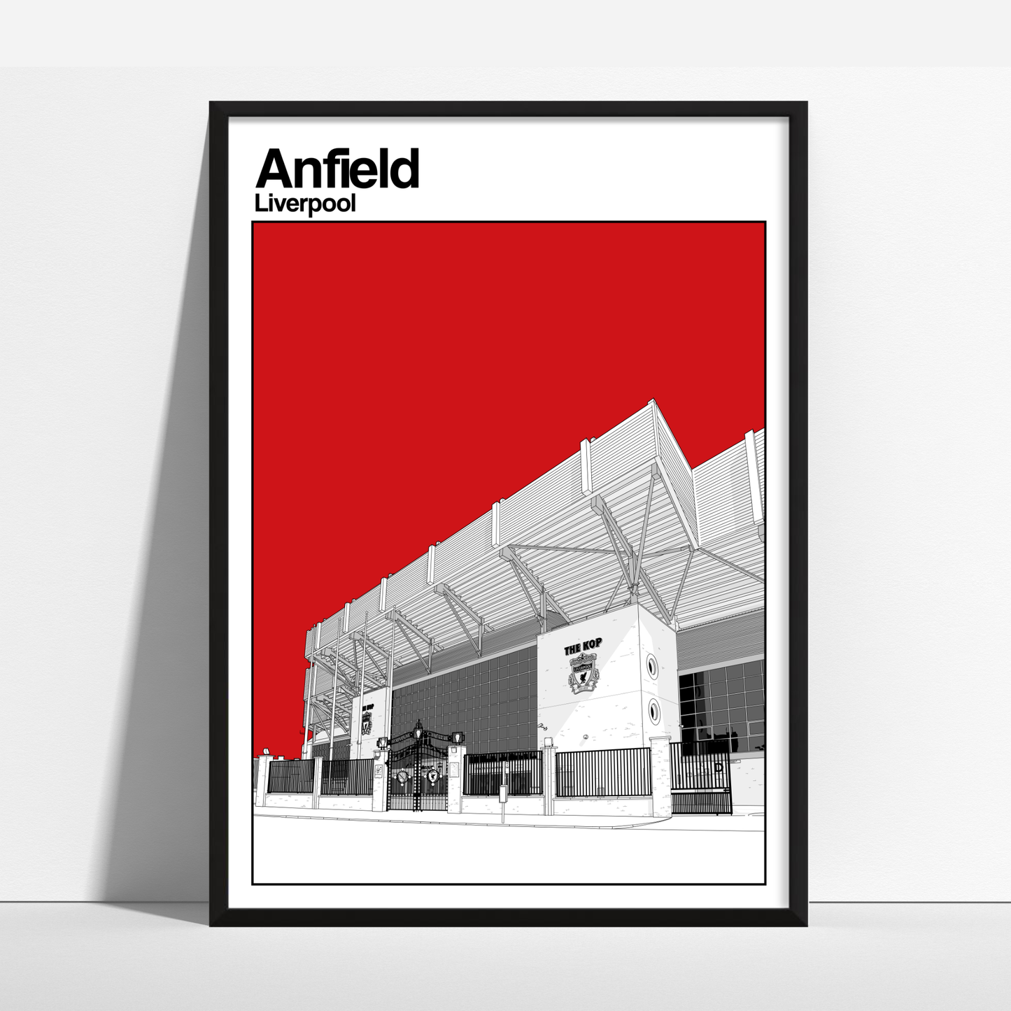 Liverpool FC Art Print of The Kop Anfield