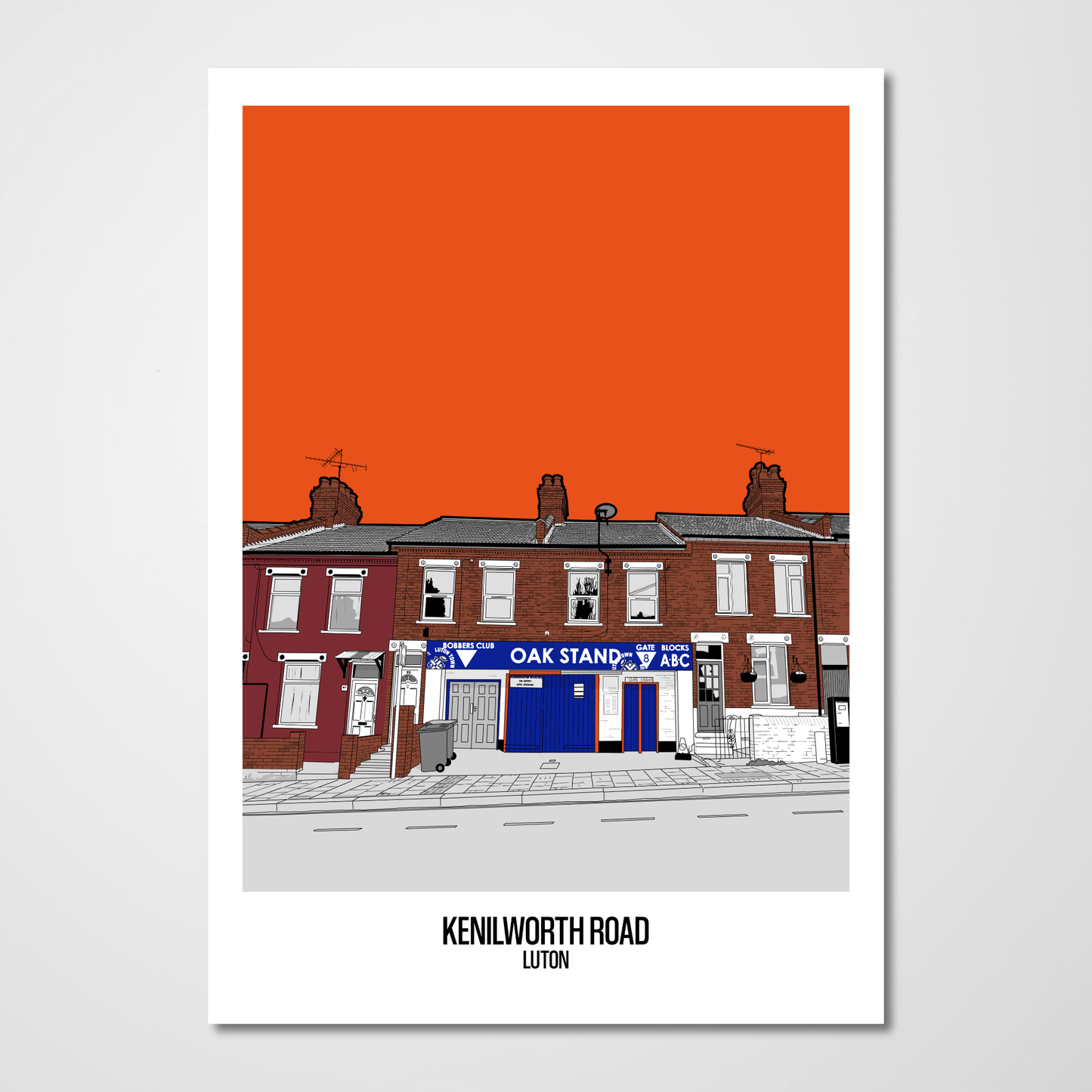 Luton Town FC Art Print of Kenilworth Road