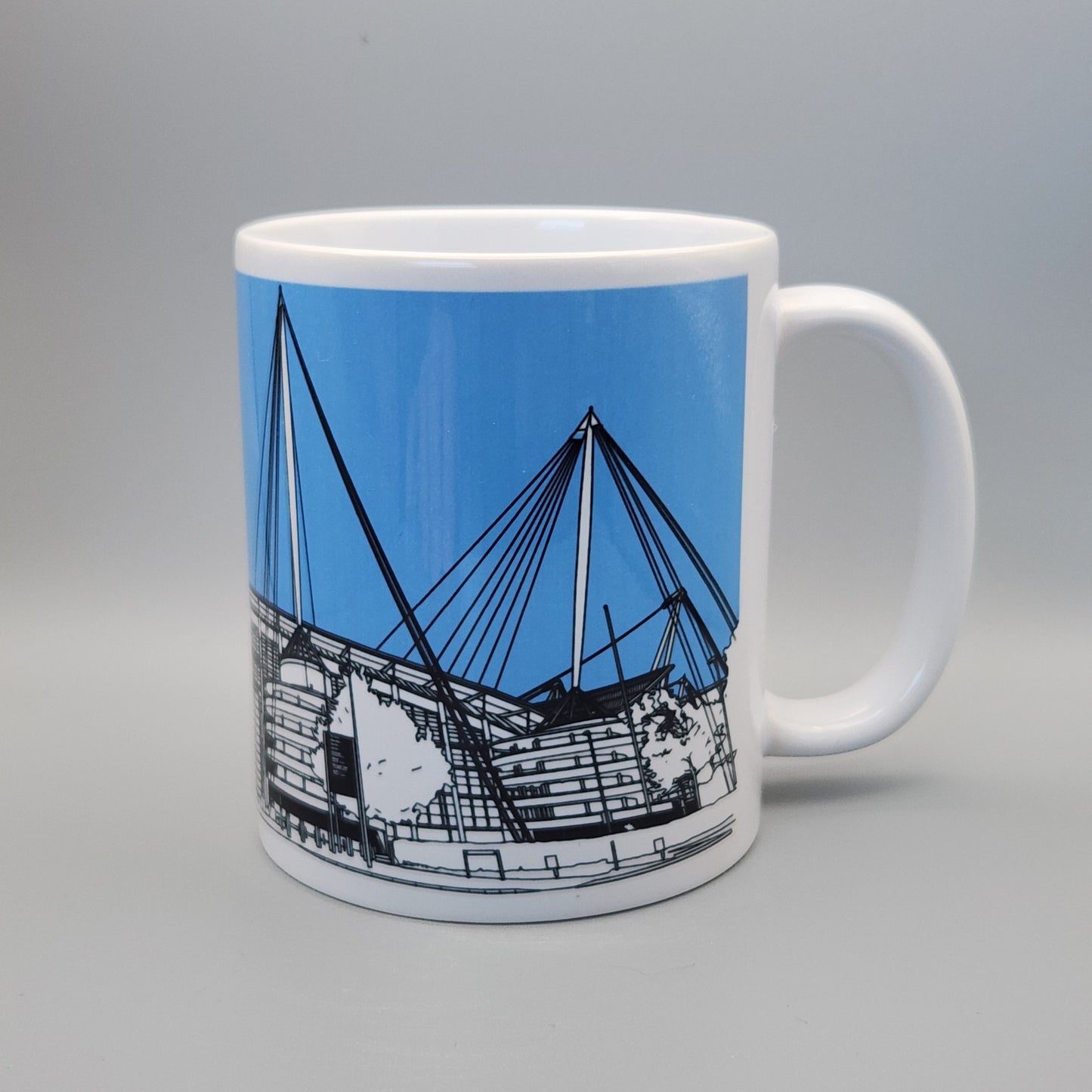 Manchester City FC, Etihad Stadium Illustrated Mug