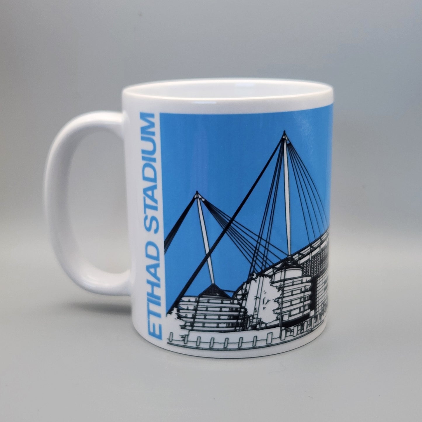 Manchester City FC, Etihad Stadium Illustrated Mug