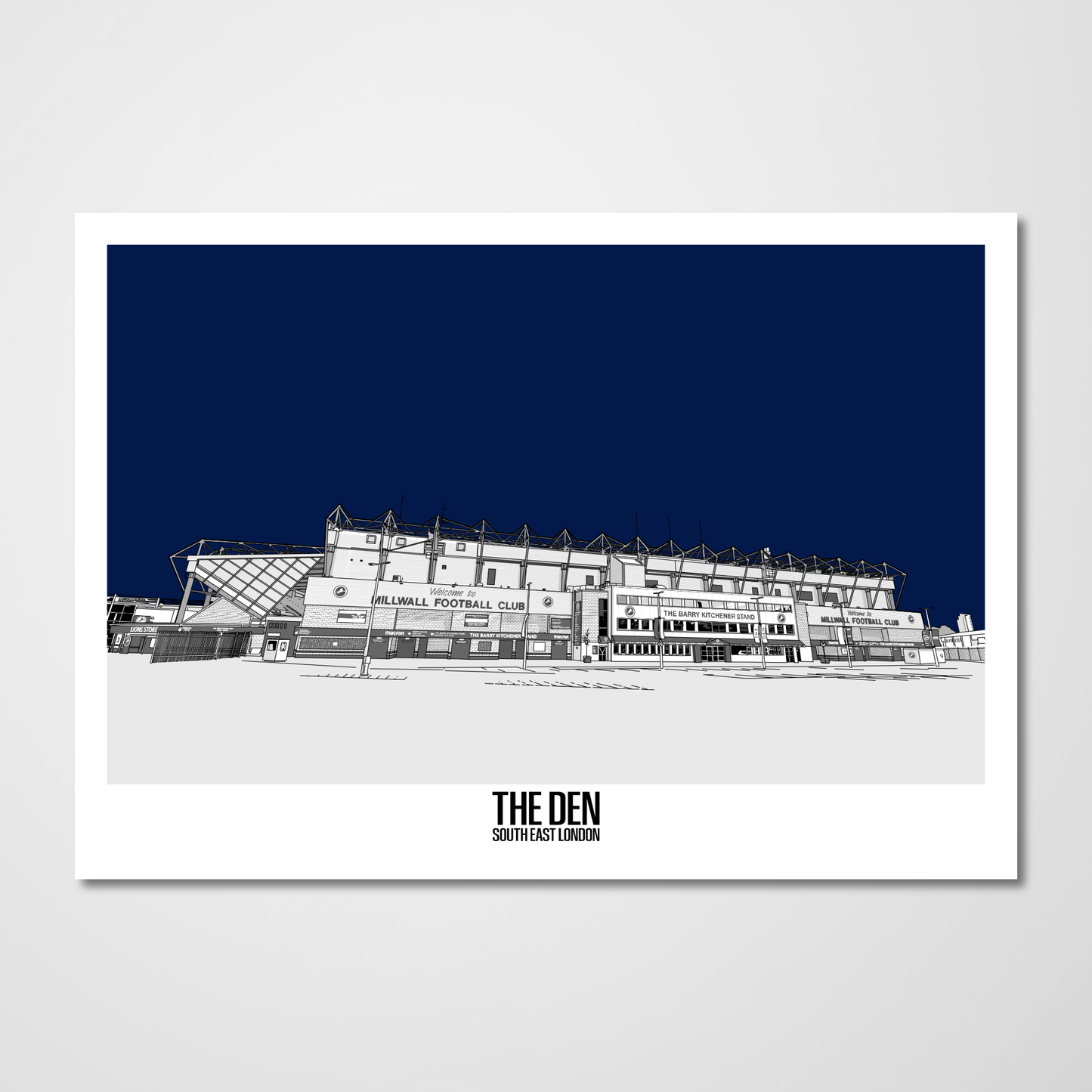 Millwall FC Art Print of The Den